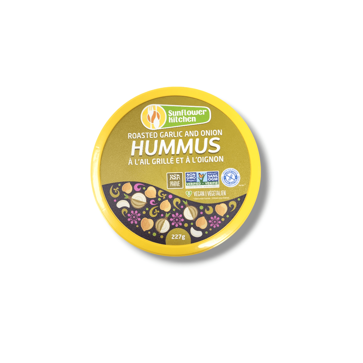 Sunflower Kitchen Roasted Garlic &amp; Onion Hummus (227g)