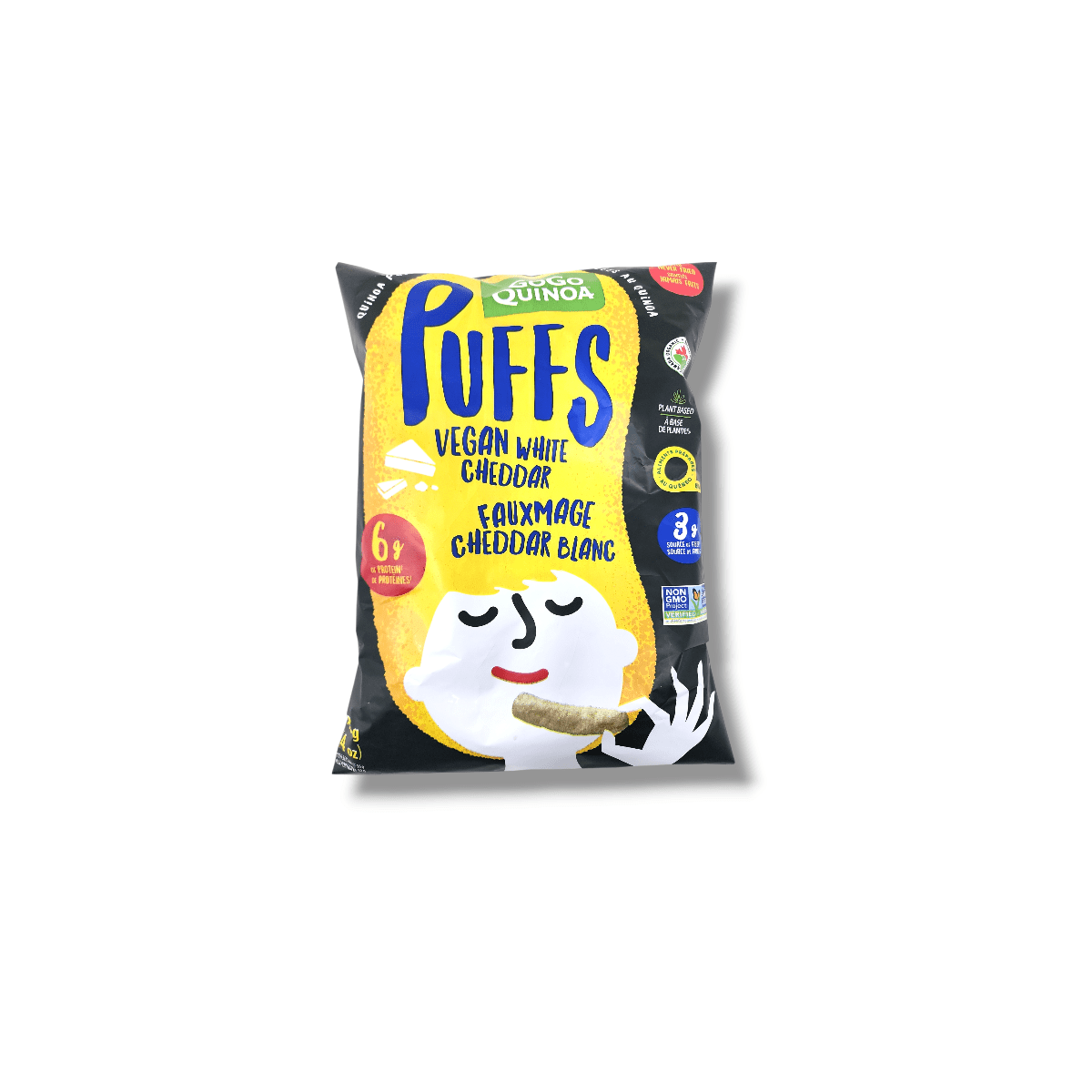 GoGo Quinoa Puffs Vegan White Cheddar (113g)