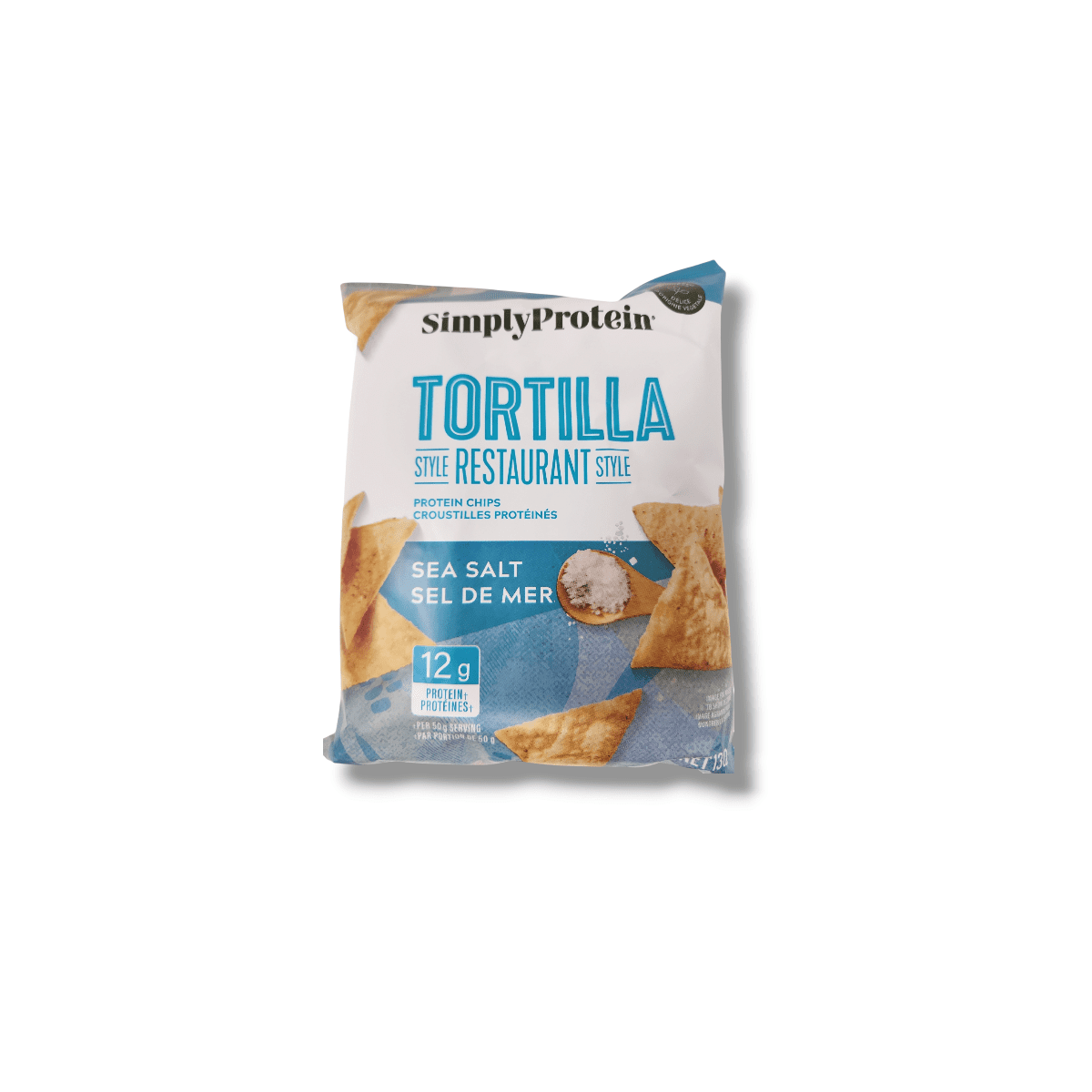 Simply Protein Tortilla Restaurant Style Protein Chips Sea Salt (130g)