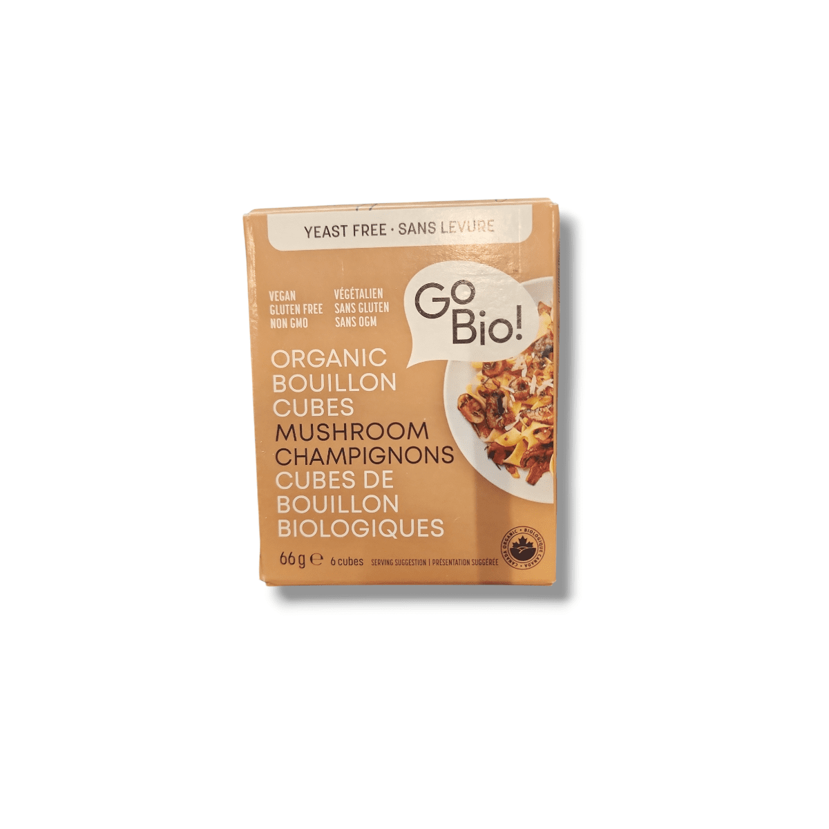 Go Bio Organic Mushroom Cubes Yeast Free (66g)