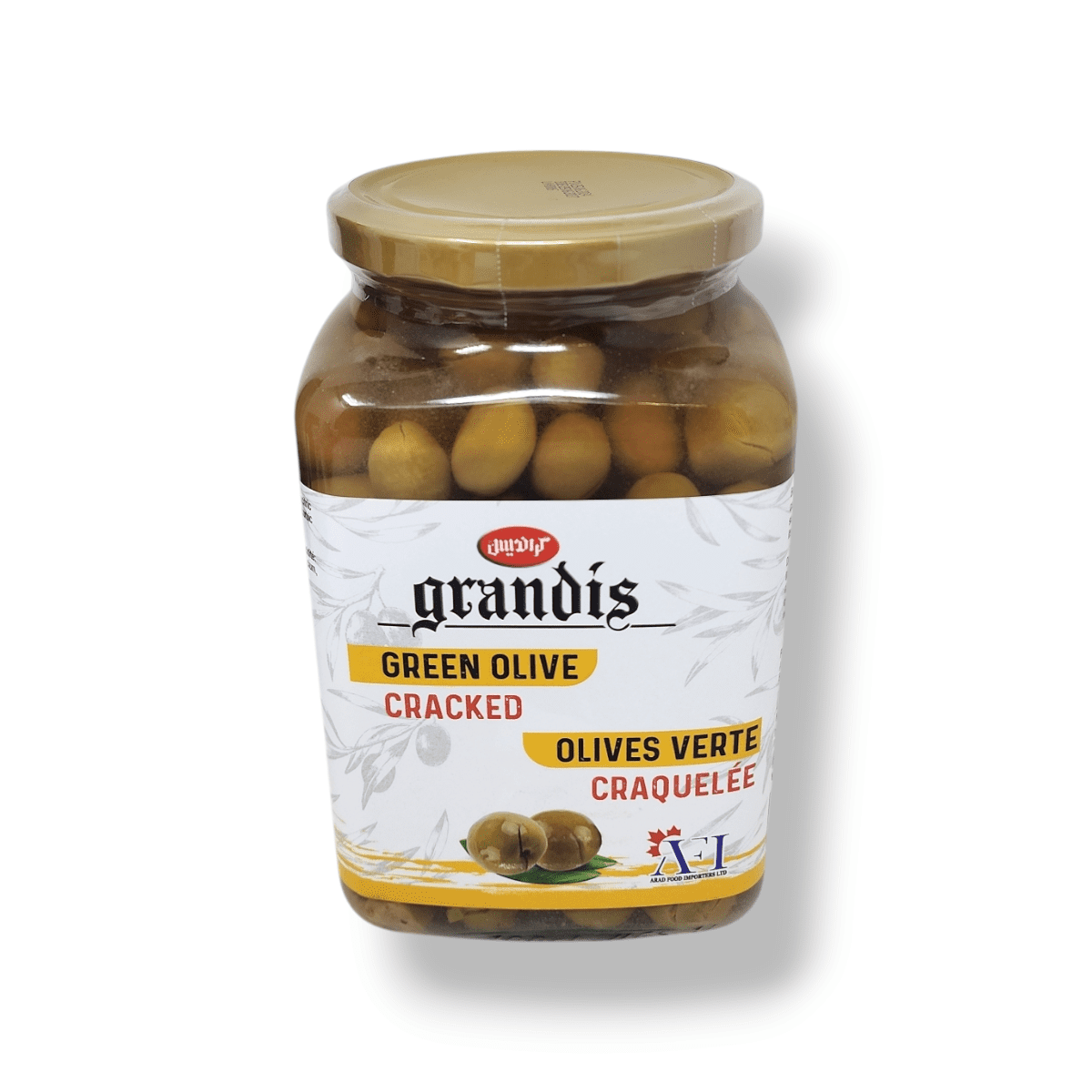 Grandis Green Olives Cracked (990g)