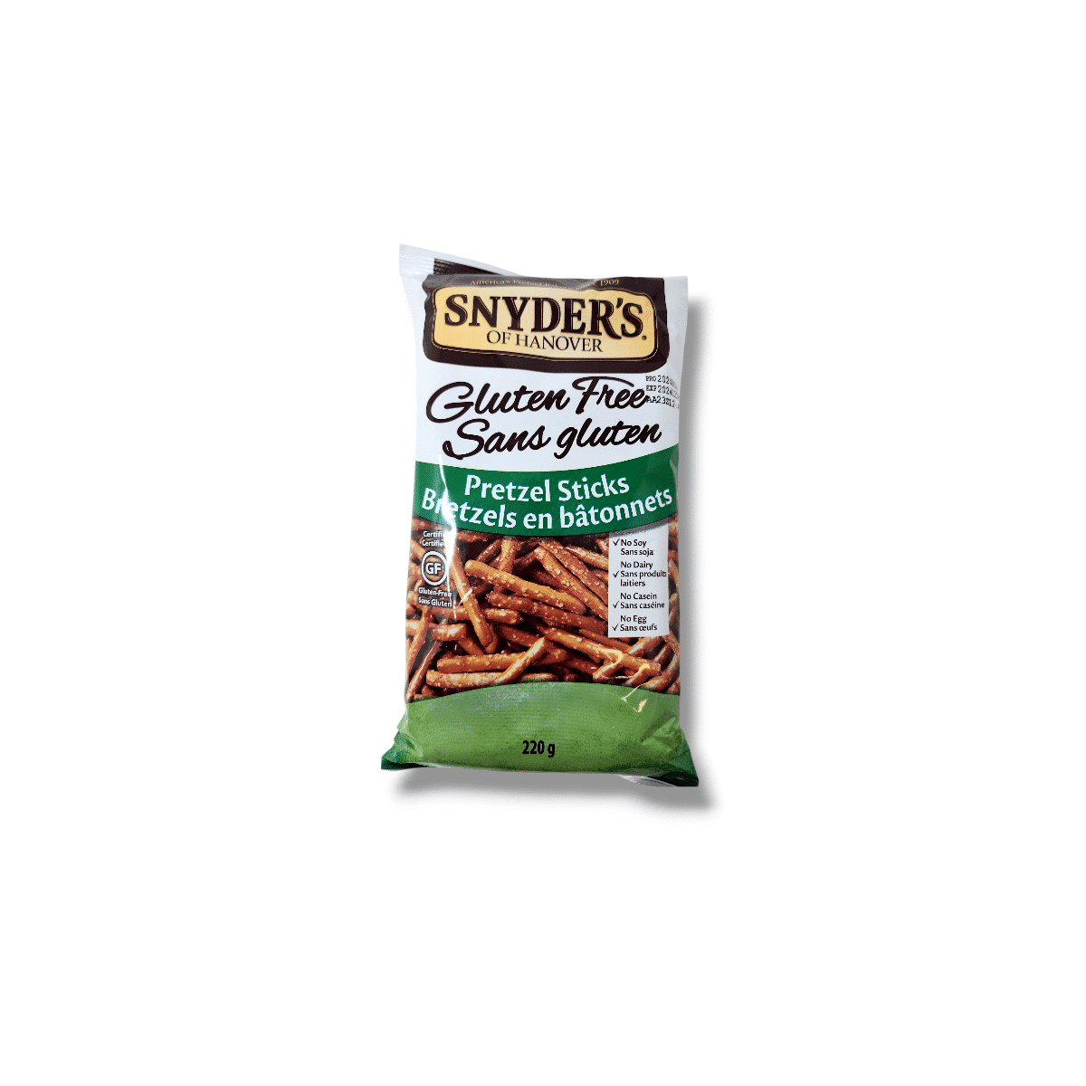 Snyder’s Of Hanover Gluten Free Pretzel Sticks (220g)