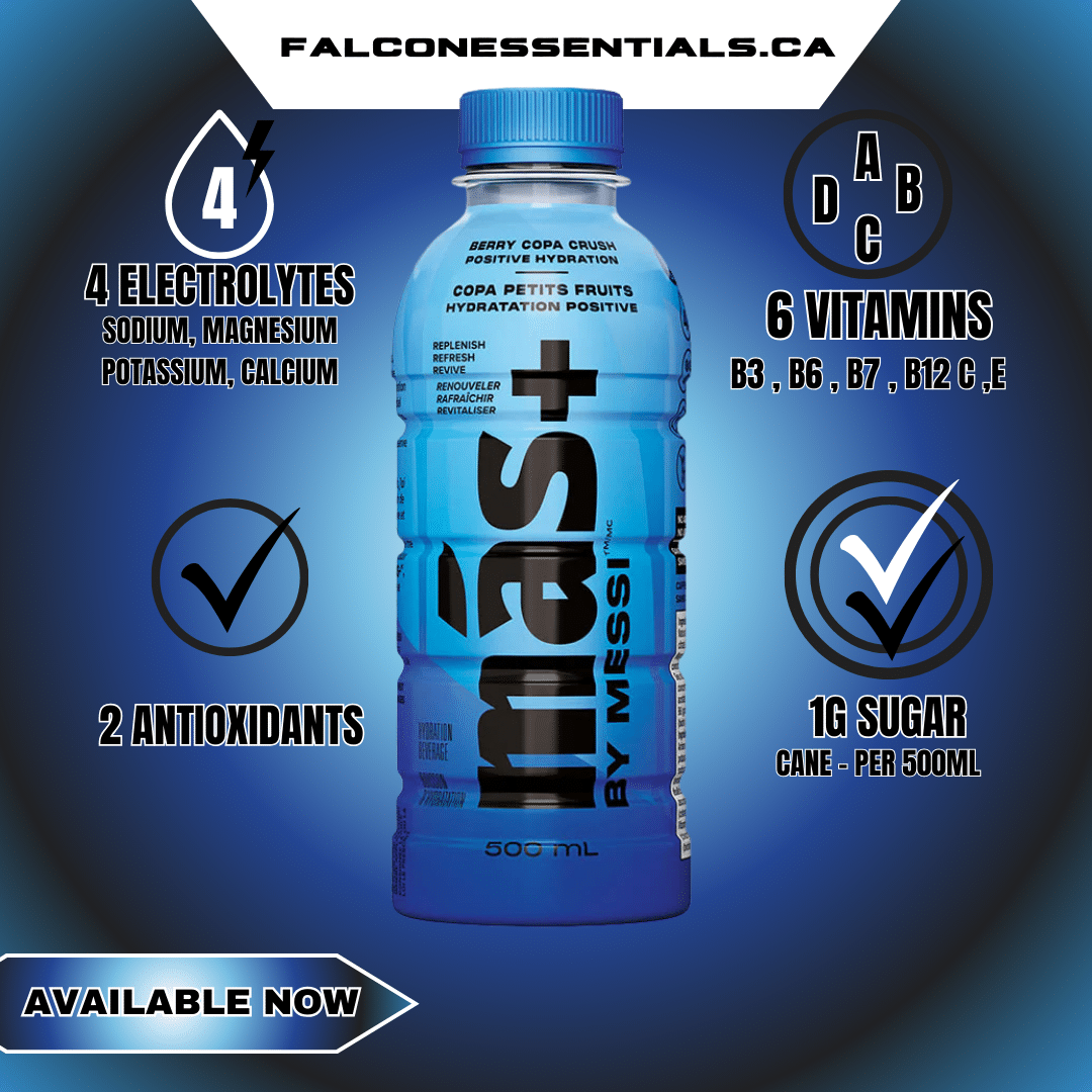 MAS+ by Messi  Premium Hydration Drink - Berry Copa Crush