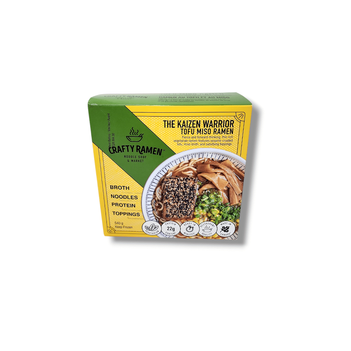 Crafty Ramen The Kaizen Warrior Tofu Miso Ramen (540g)