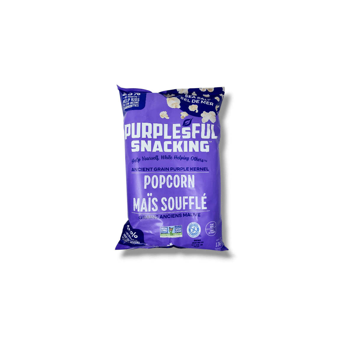 Purplesful Snacking Sea Salt Popcorn (136g)