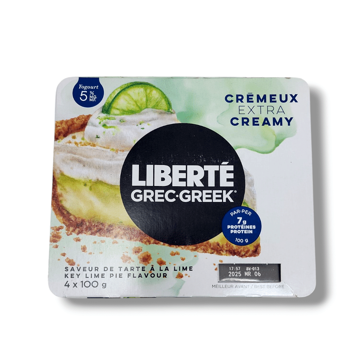 Liberte Greek Extra Creamy 5% Key Lime (4x100g)