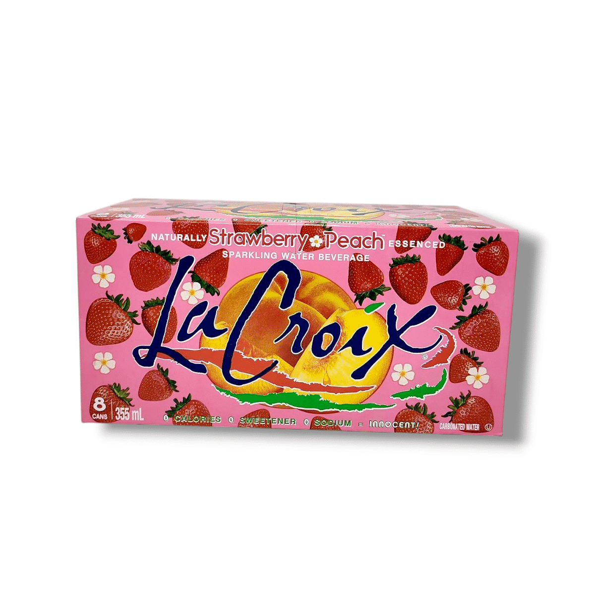 La Croix Strawberry Peach Sparkling Water Beverage (8x355mL)