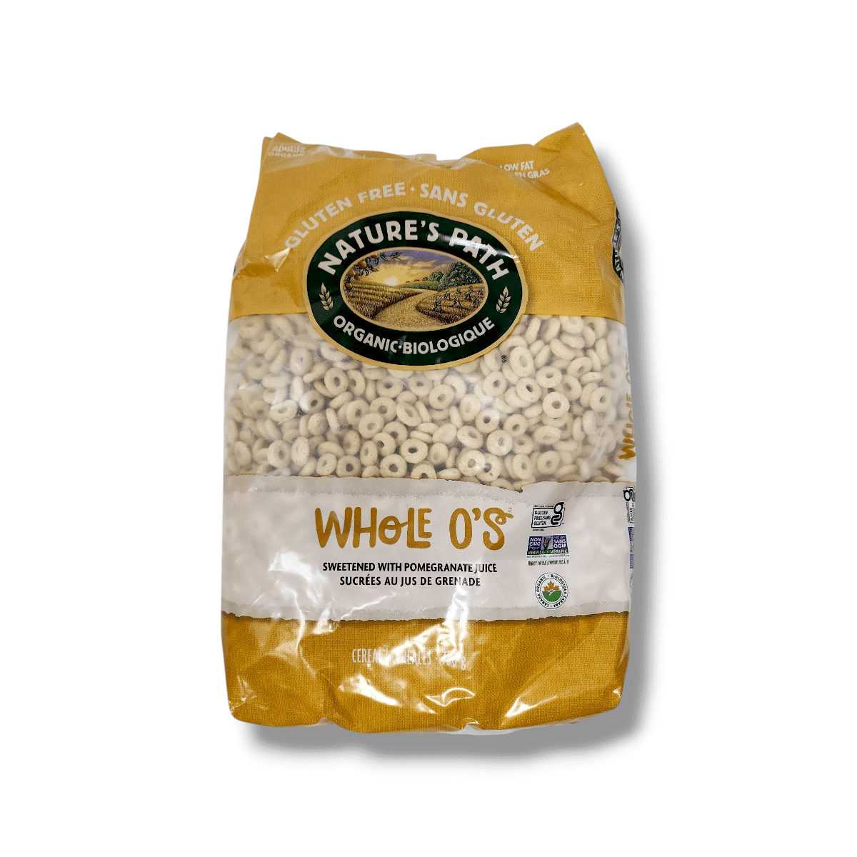 Nature's Path Organic Whole O's Sweetened With Pomegranate Juice (750g)