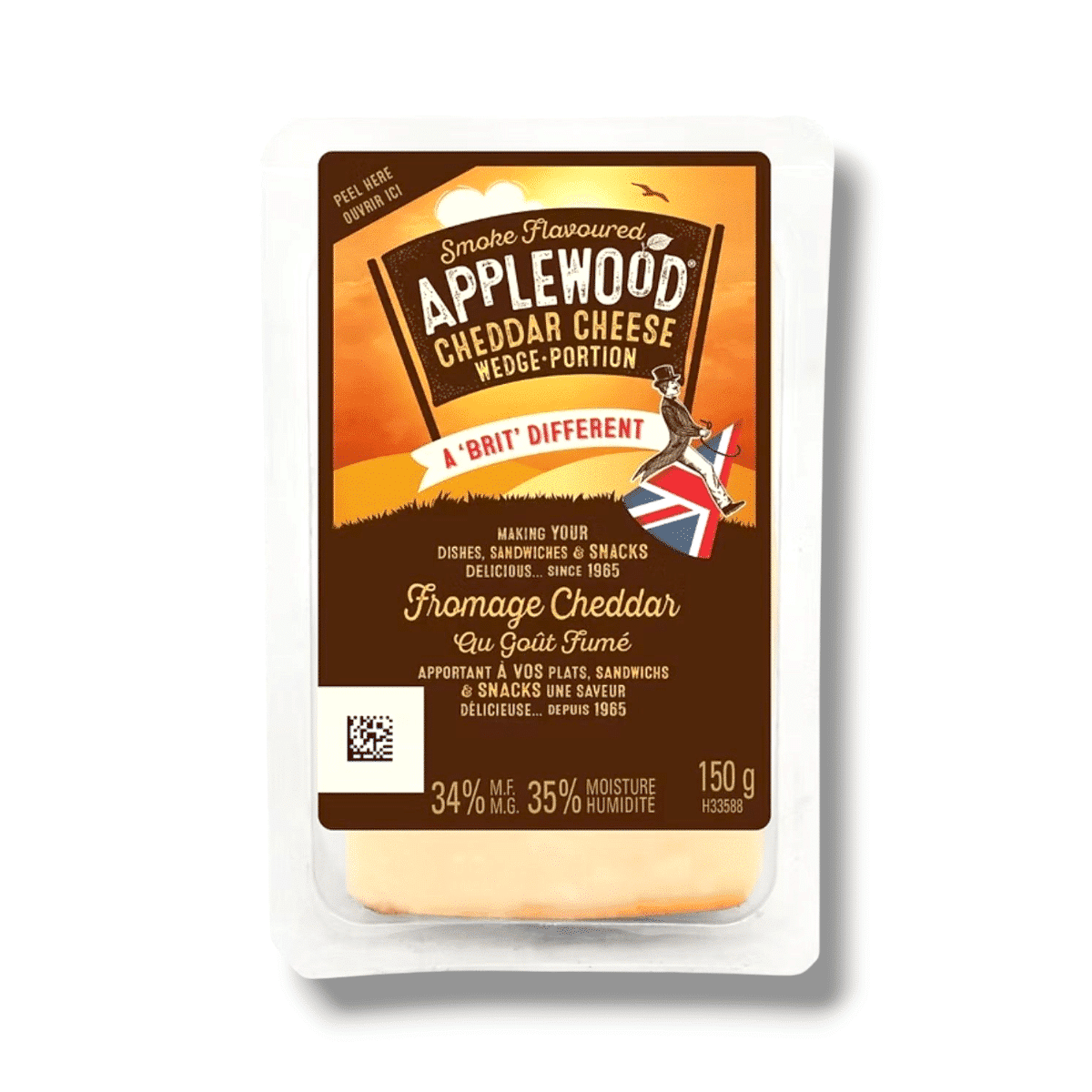 Smoke Flavoured Applewood Cheddar Cheese Wedge (150g)