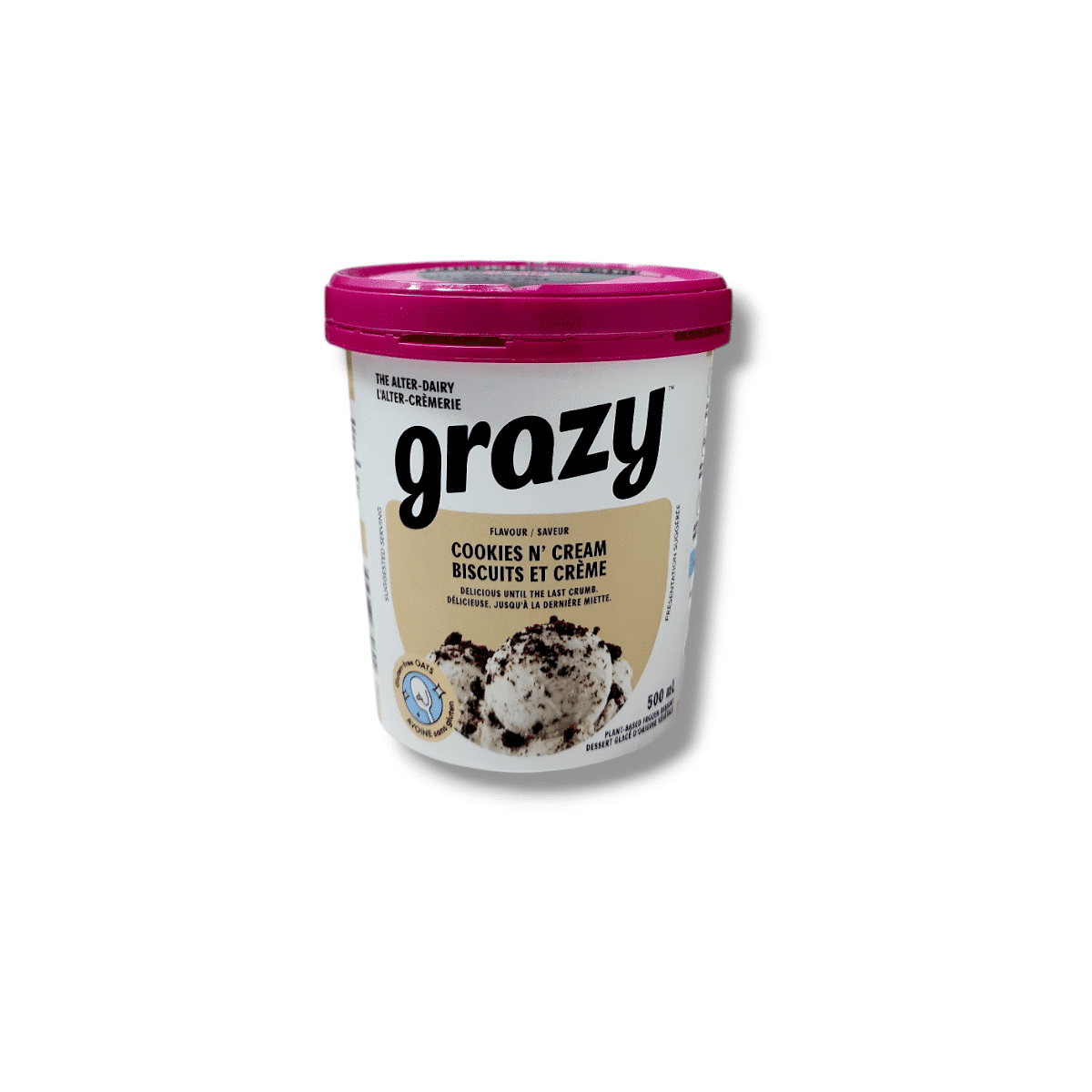 Grazy Cookies N' Cream Plant-Based Ice Cream (500mL)