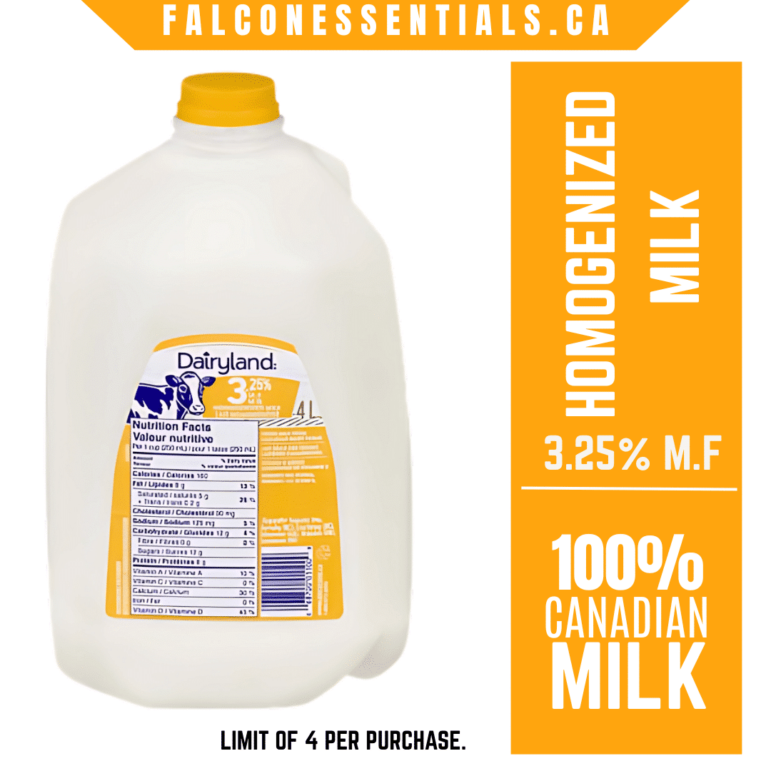 Dairyland Homogenized Milk 3.25% (4L)