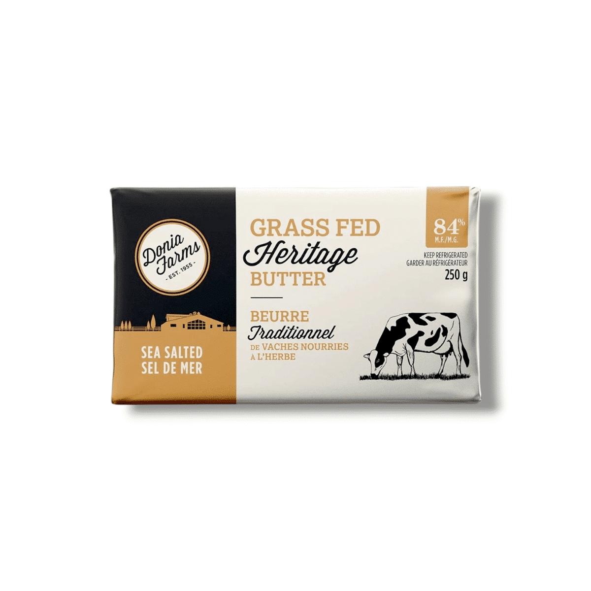 Donia Farms Grass Fed Heritage Sea Salted Butter (250g)