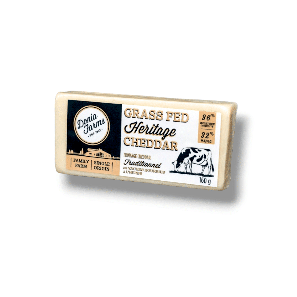 Donia Farms Grass Fed Heritage Cheddar (160g)