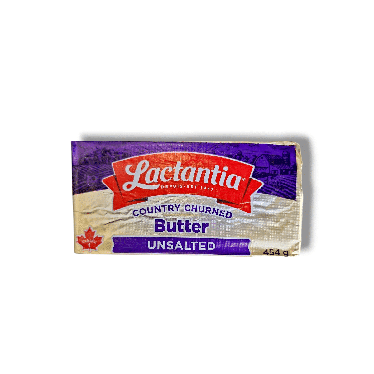 Lactantia Country Churned Butter Unsalted (454g)