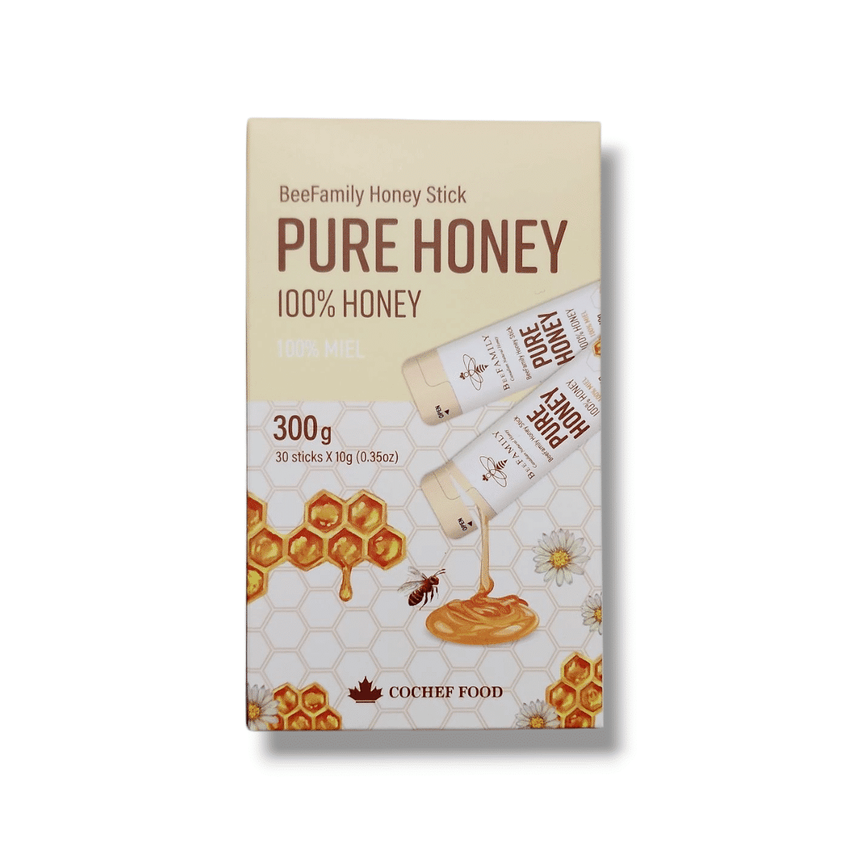 BeeFamily Honey Stick Pure Honey 100%Honey (30x10g)