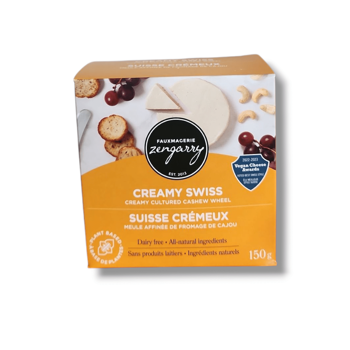 Fauxmagerie Zengarry Creamy Swiss Creamy Cultured Cashew Wheel (150g)