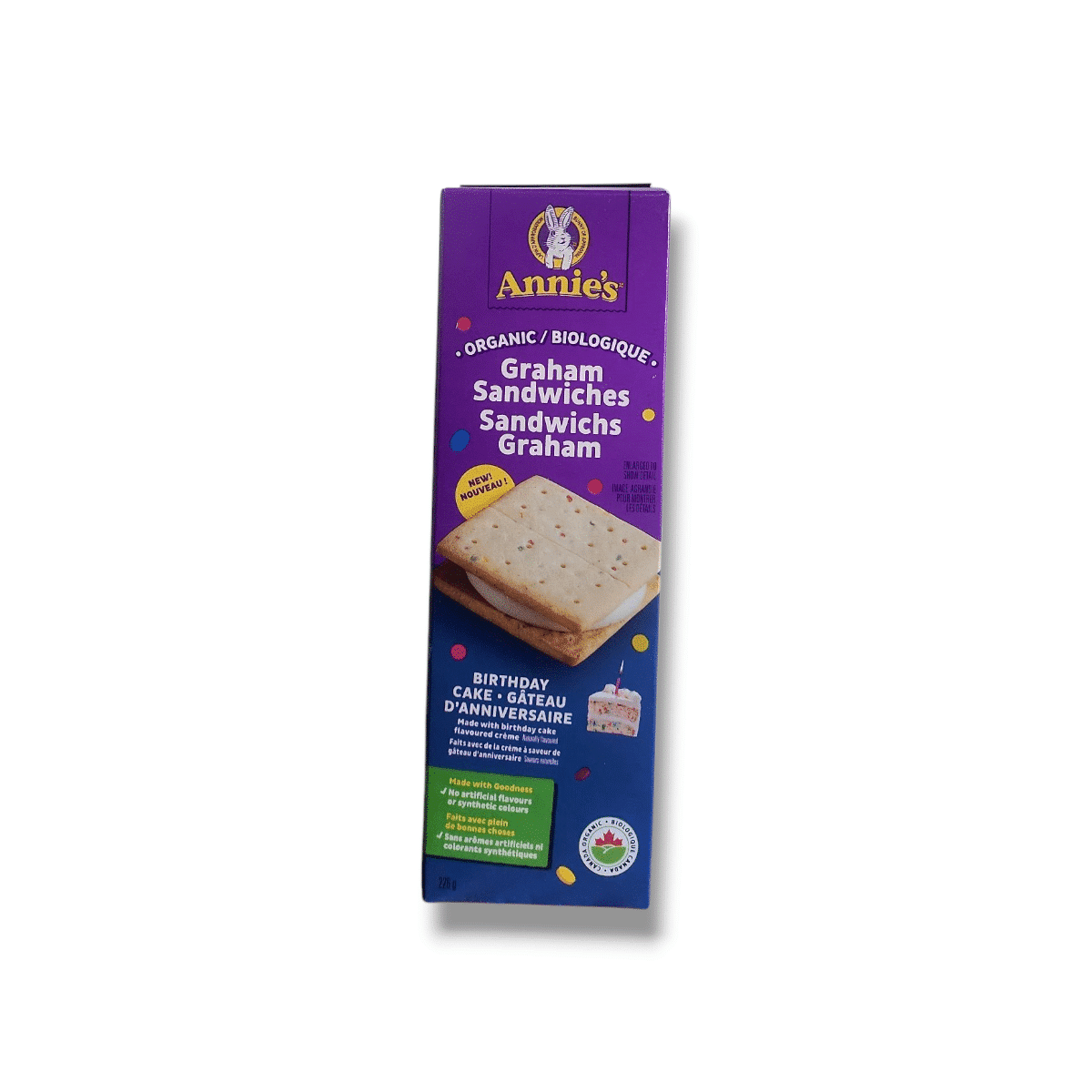 Annie's Organic Graham Sandwiches Birthday Cake (226g)