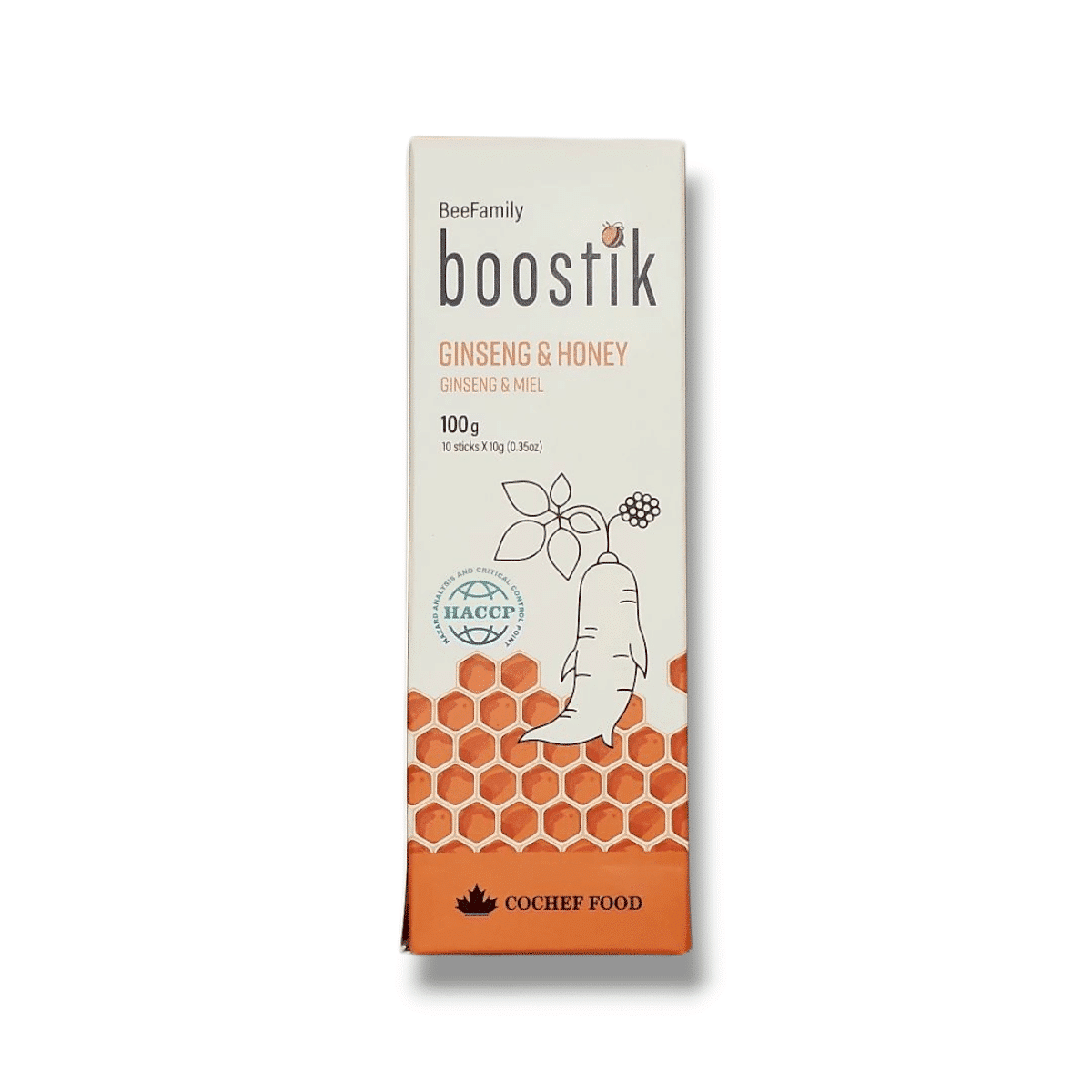 BeeFamily Boostik Ginseng & Honey (10x10g)