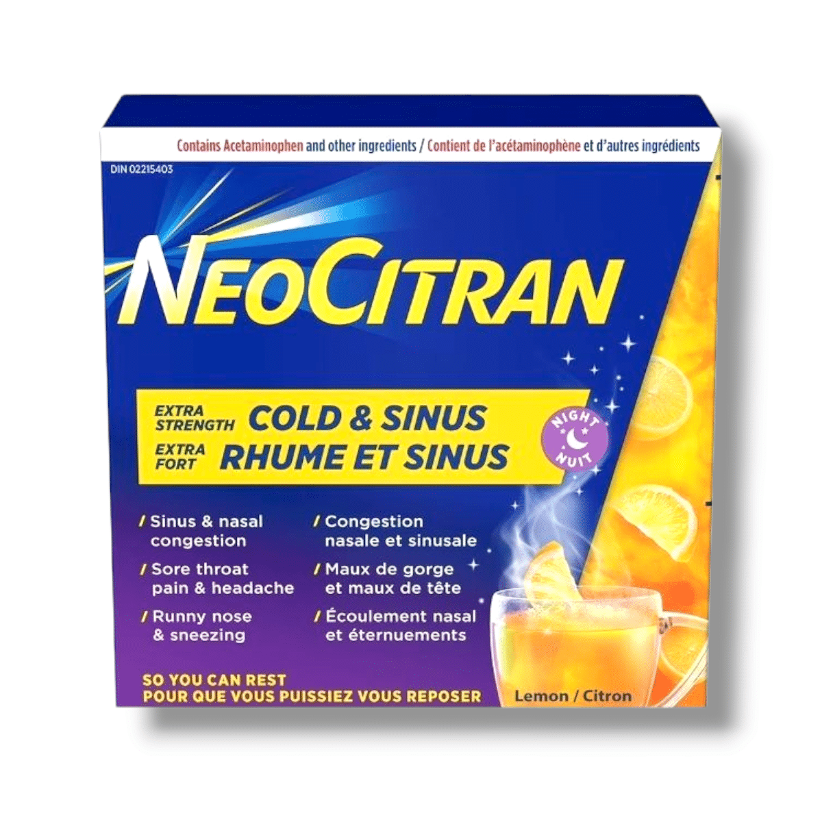 Neocitran Extra Strength Cold &amp; Sinus Lemon (10pouches)