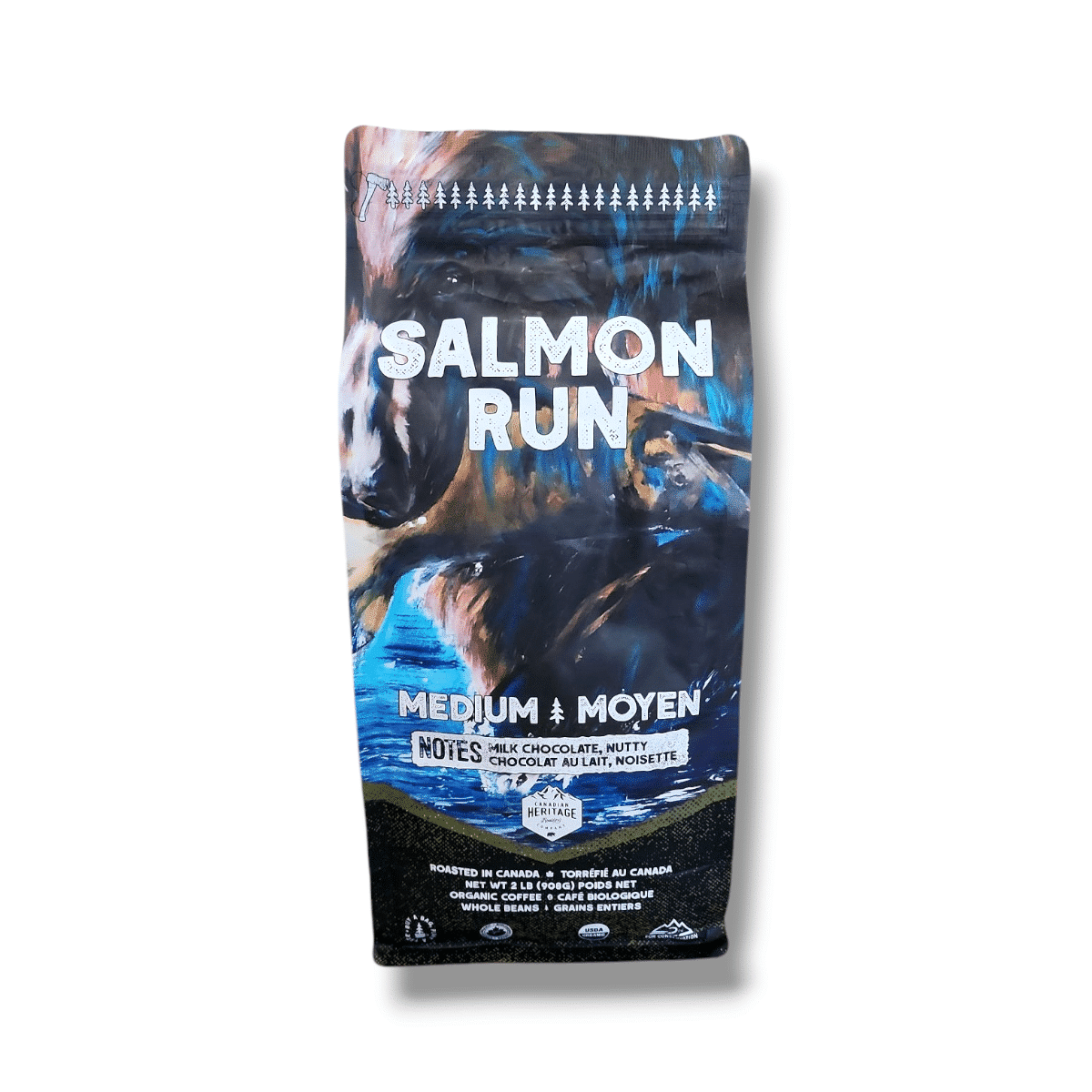 Salmon Run Organic Coffee – Whole Bean (340g)