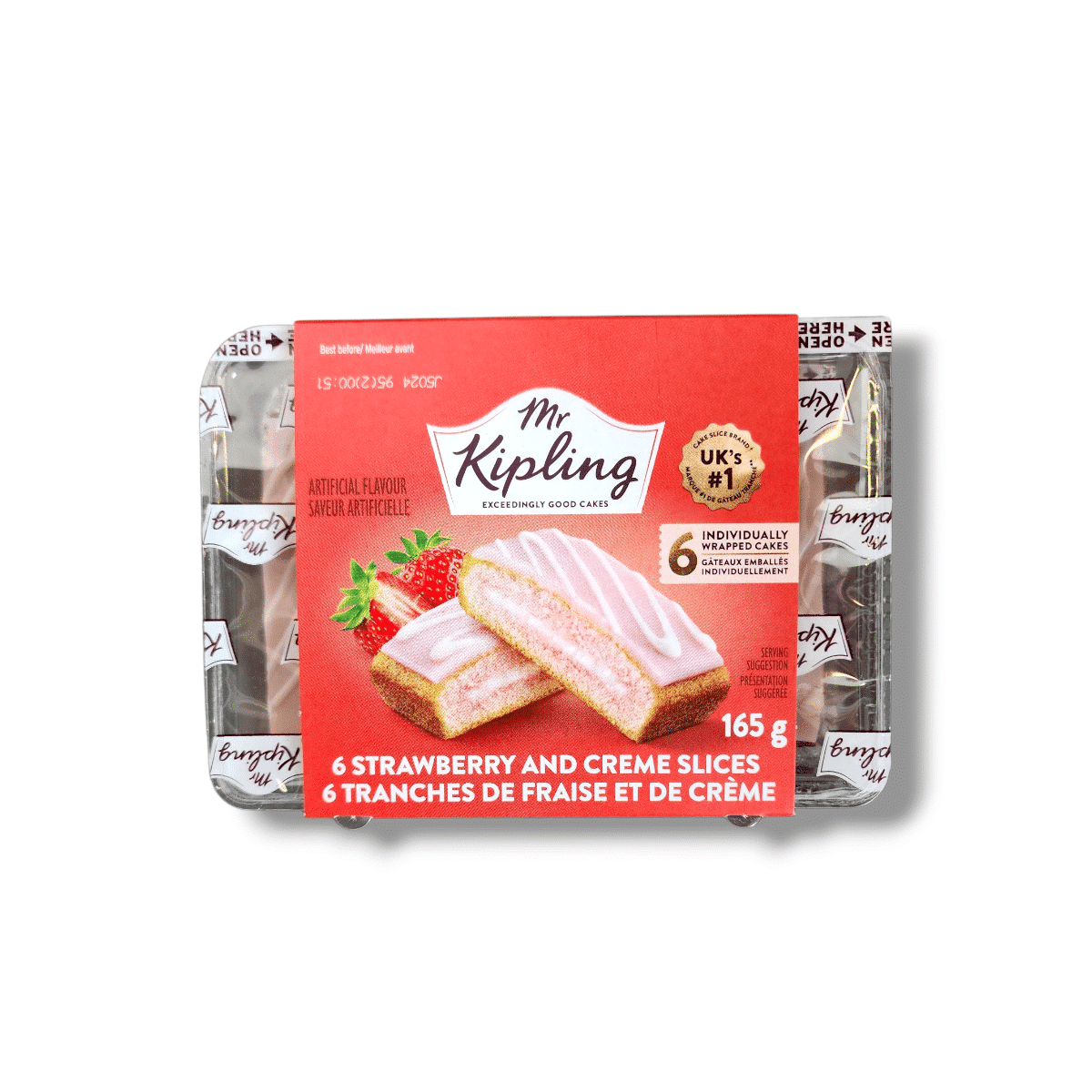 Mr. Kipling Strawberry &amp; Creme Slices (165g)