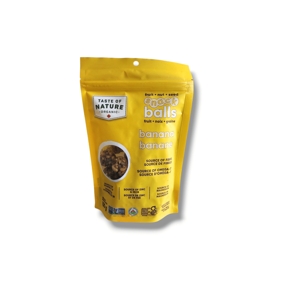 Taste Of Nature Snack Balls Banana (100g)