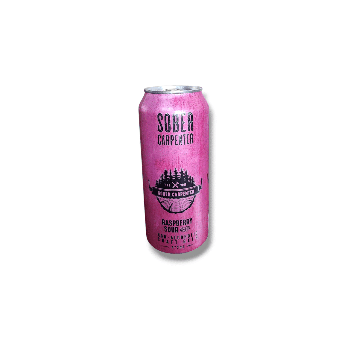 Sober Carpenter Raspberry Sour Non-Alcoholic Beer (473mL)
