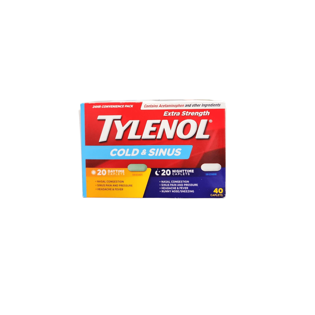 Tylenol Extra Strength Cold & Sinus (20daytime&20nighttime)