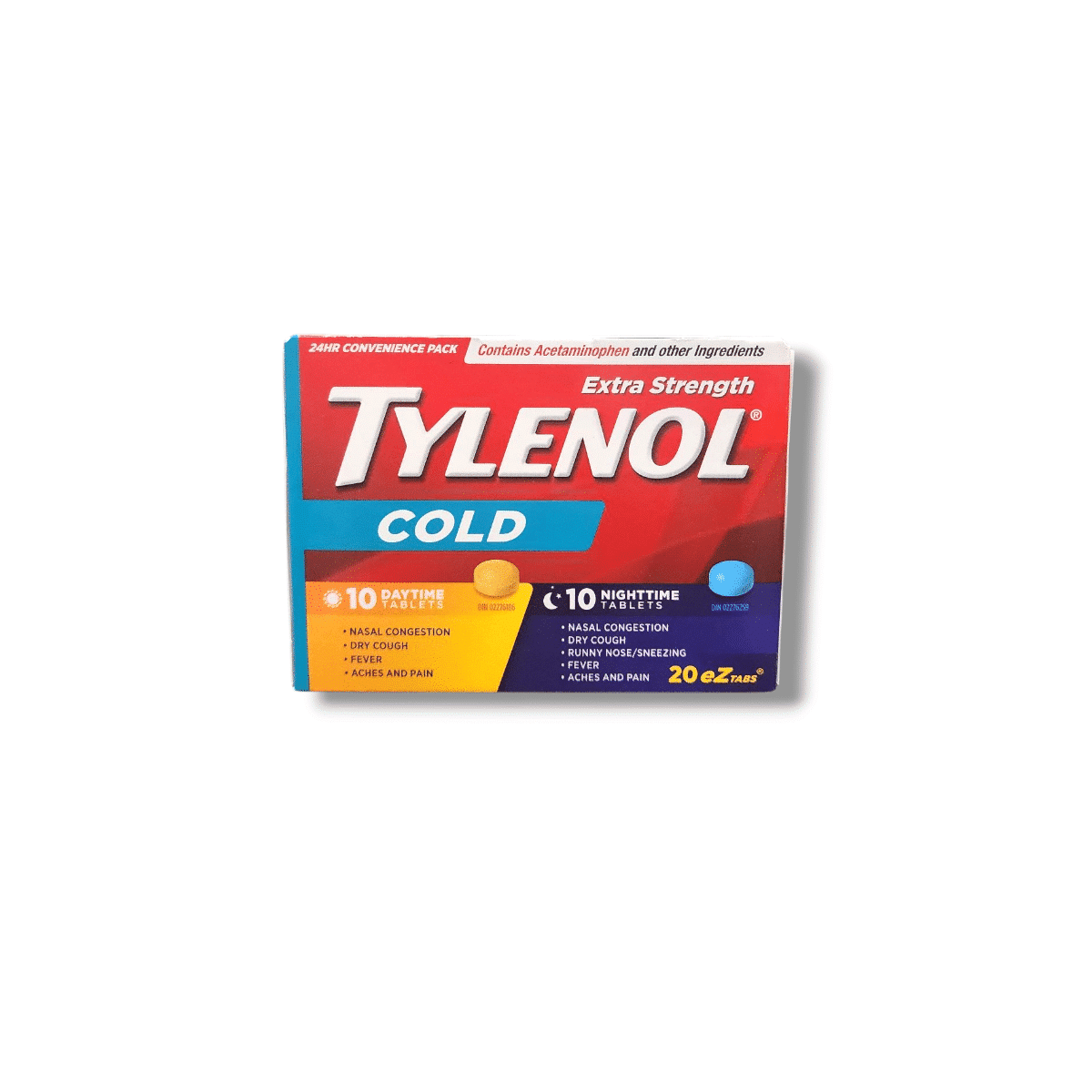 Tylenol Extra Strength Cold (10daytime & 10nighttime tablets)