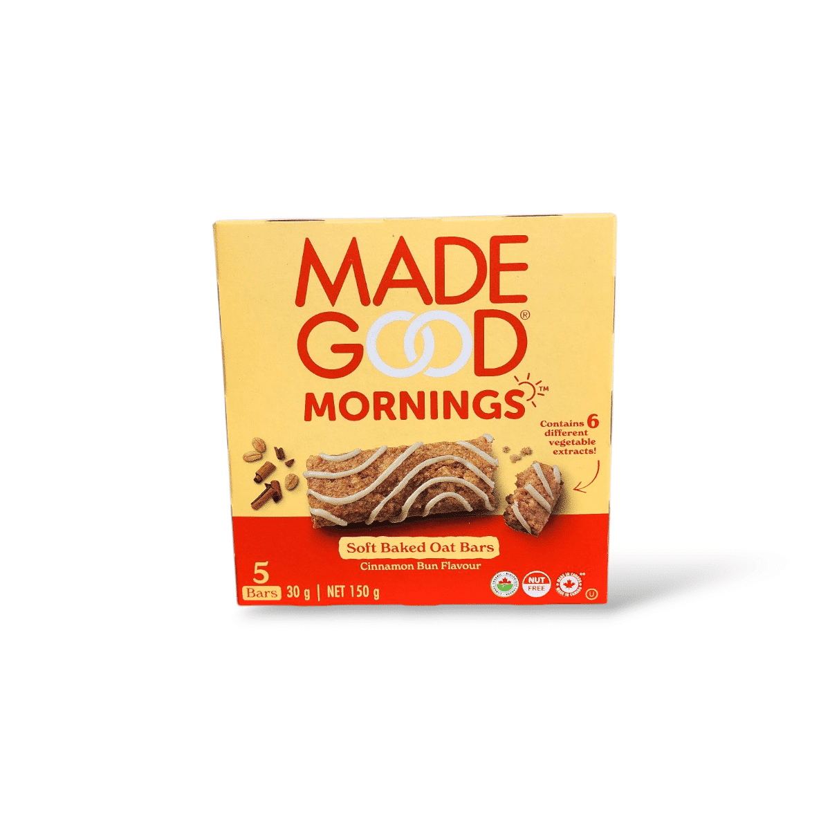 Made Good Morning Soft Baked Oat Bars Cinnamon Bun (150g)