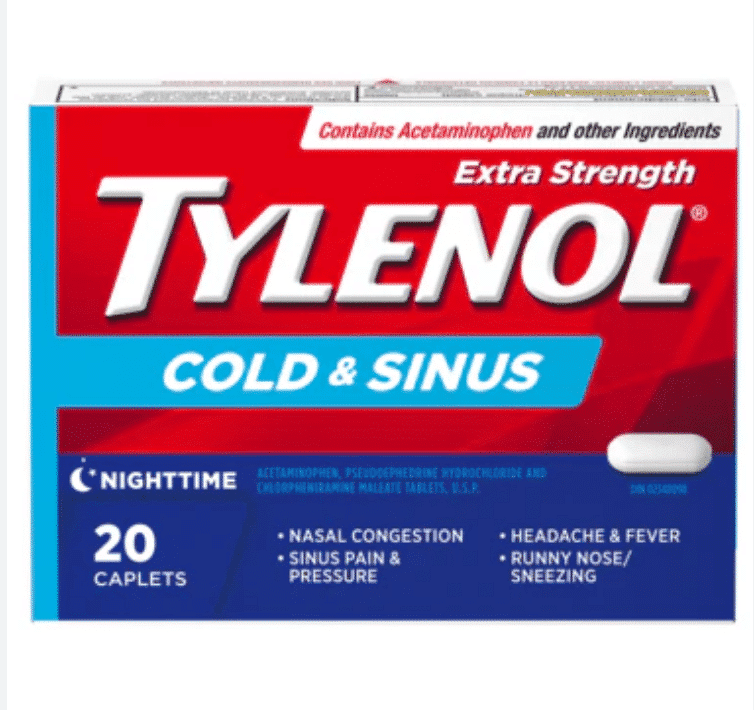 Tylenol Extra Strength Cold & Sinus (20 Nighttime)