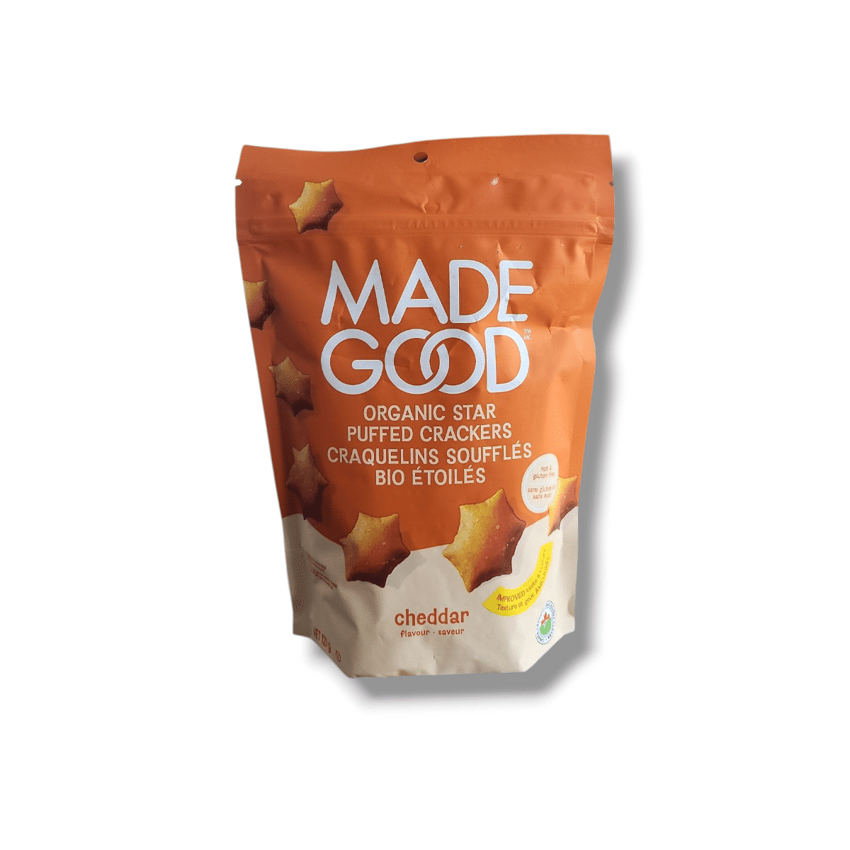 Made Good Organic Star Puffed Crackers Cheddar (121g)