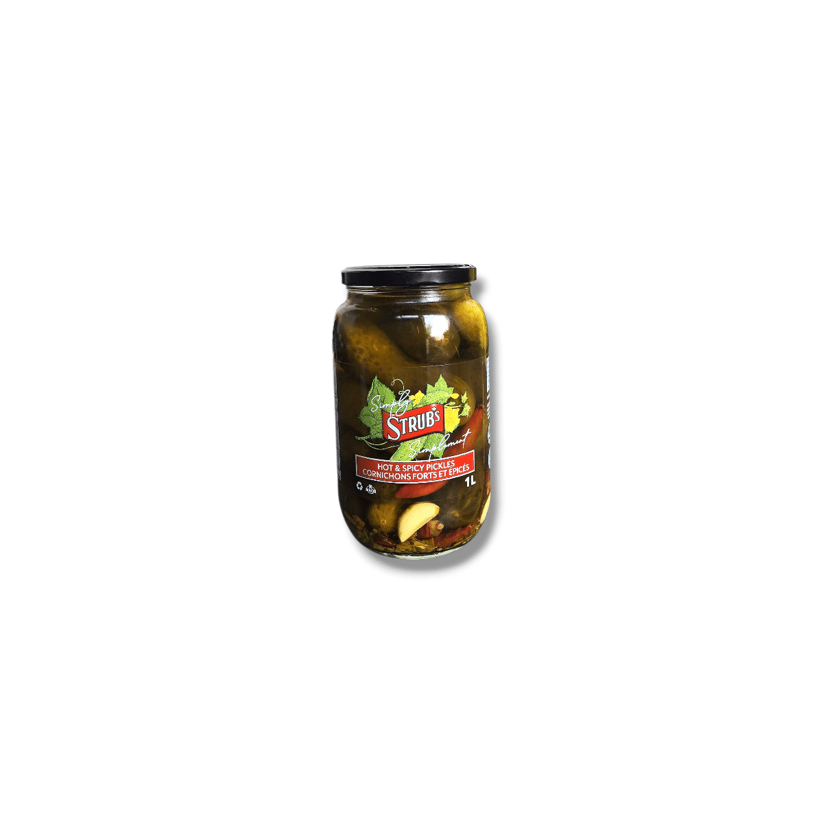 Strub’s Hot & Spicy Pickles (1L)