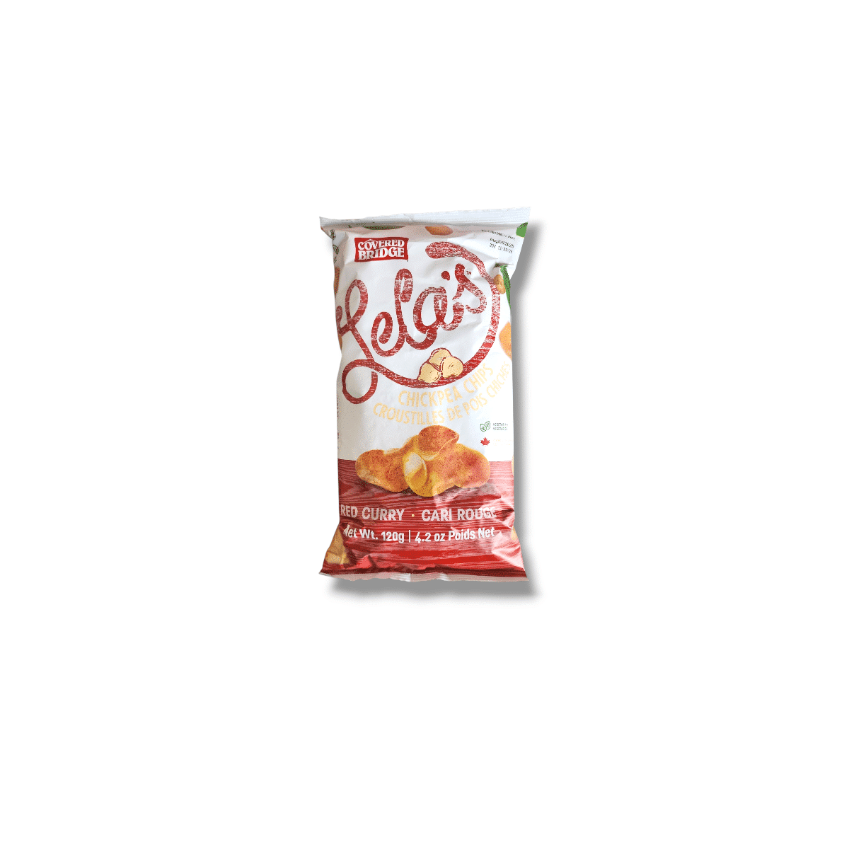 Covered Bridge Lela's Chickpea Chips Red Curry (120g)