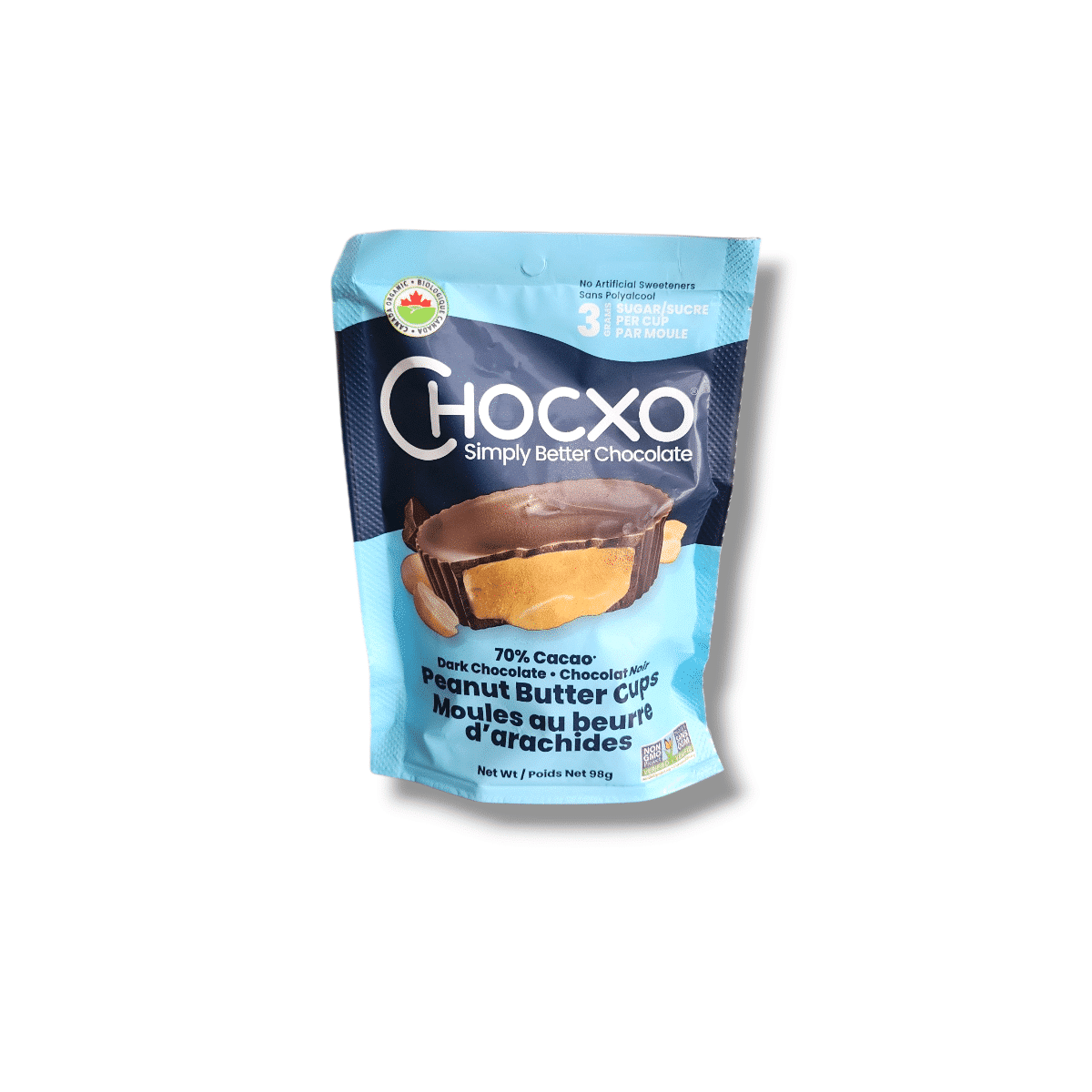 Chocxo Dark Chocolate Peanut Butter Cups (98g)