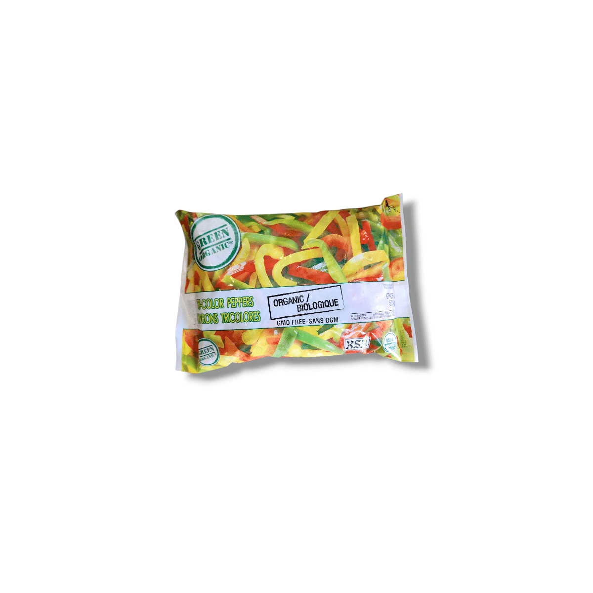 Green Organic Tri-Color Peppers (500g)