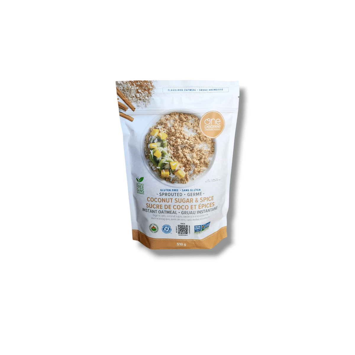 One Degree Sprouted Coconut Sugar &amp; Spice (510g)