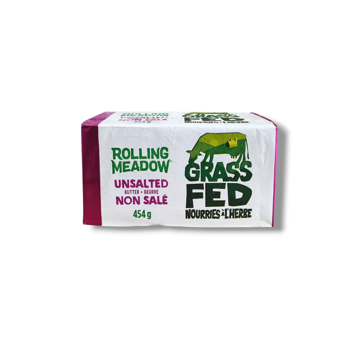 Rolling Meadow Grass-Fed Unsalted Butter (454g) – Rich Unsalted Butter