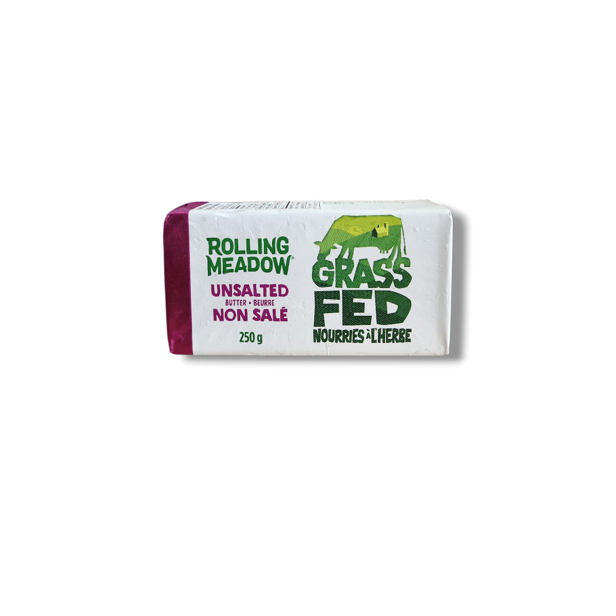 Rolling Meadow Grass Fed Unsalted Butter (250g)
