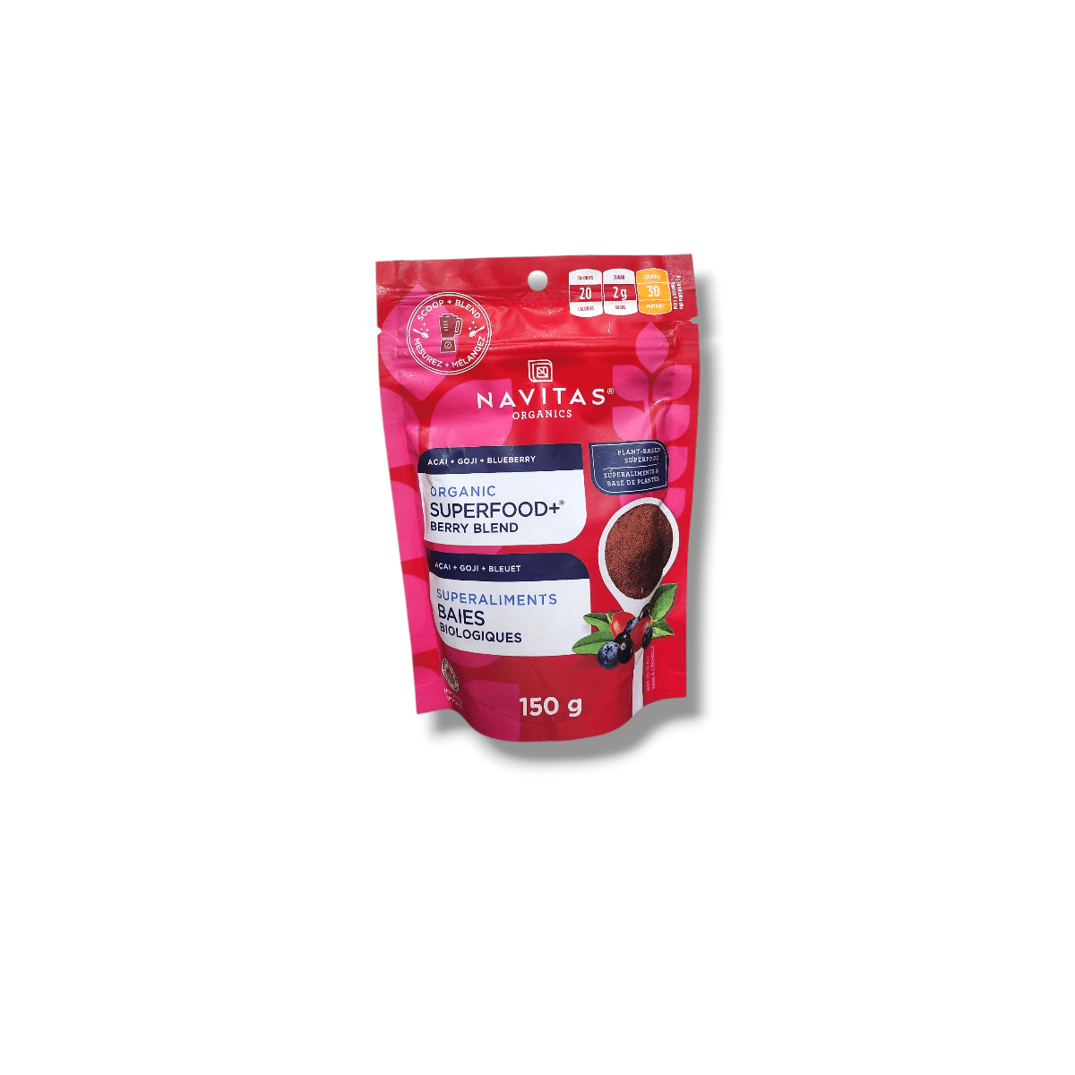 Navitas Organic Acai,Goji,Blueberry Superfood Berry Blend (150g)