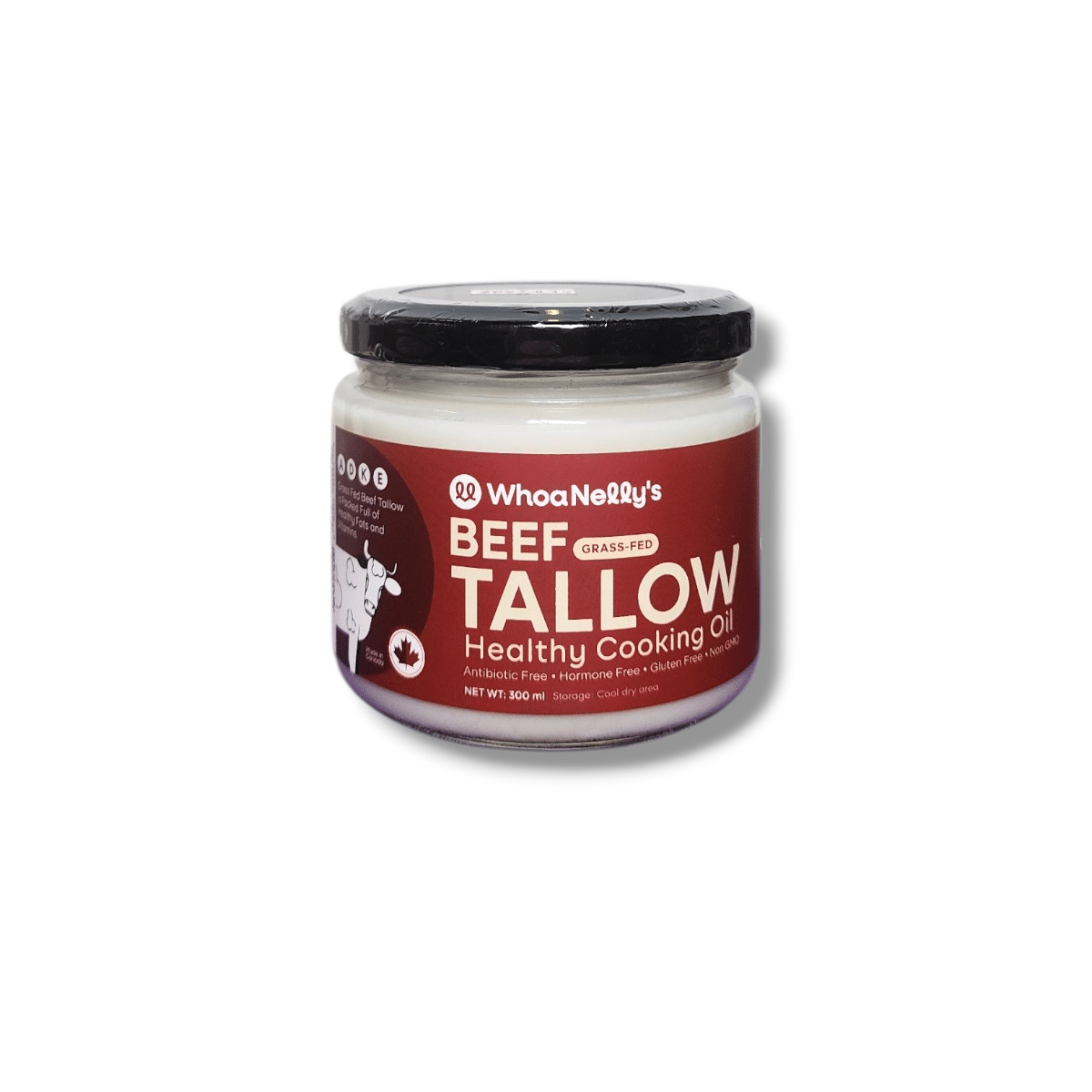 WhoaNelly's Beef Tallow Grass-Fed Healthy Cooking Oil (300mL)