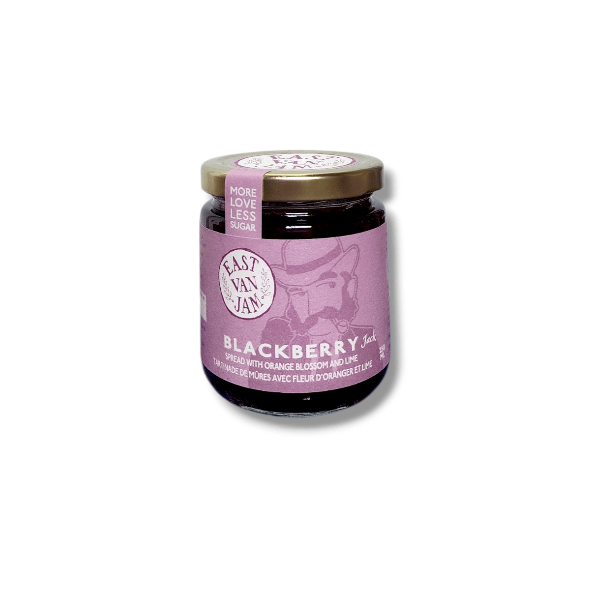 East Van Jam Blackberry Spread With Orange Blossom & Lime (250mL)