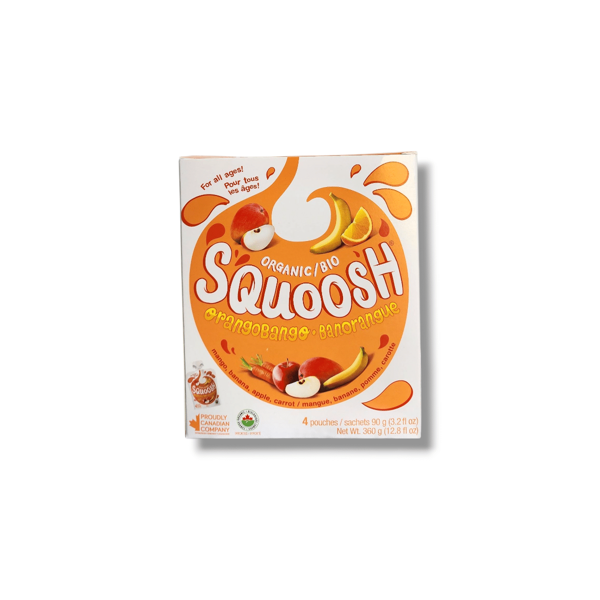 Organic Squoosh Orangobango (4x90g)