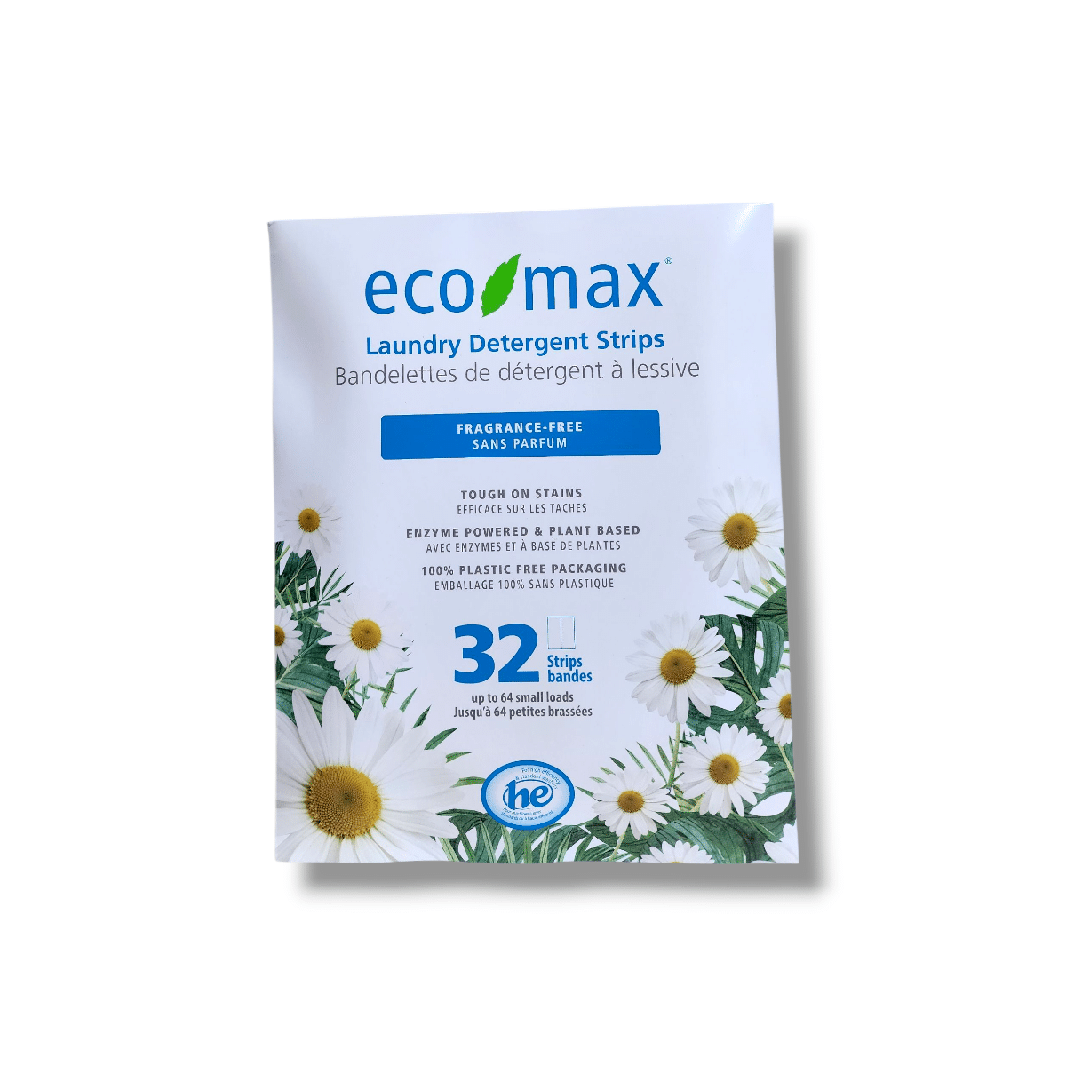 Eco Max Laundry Detergent Strips Fragrance Free (32strips)