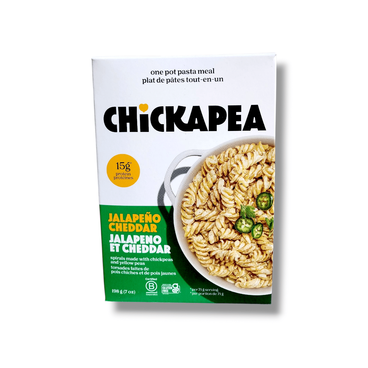 Chickapea Jalapeno Cheddar Spirals Made With Chickpeas & Yellow Peas (198g)
