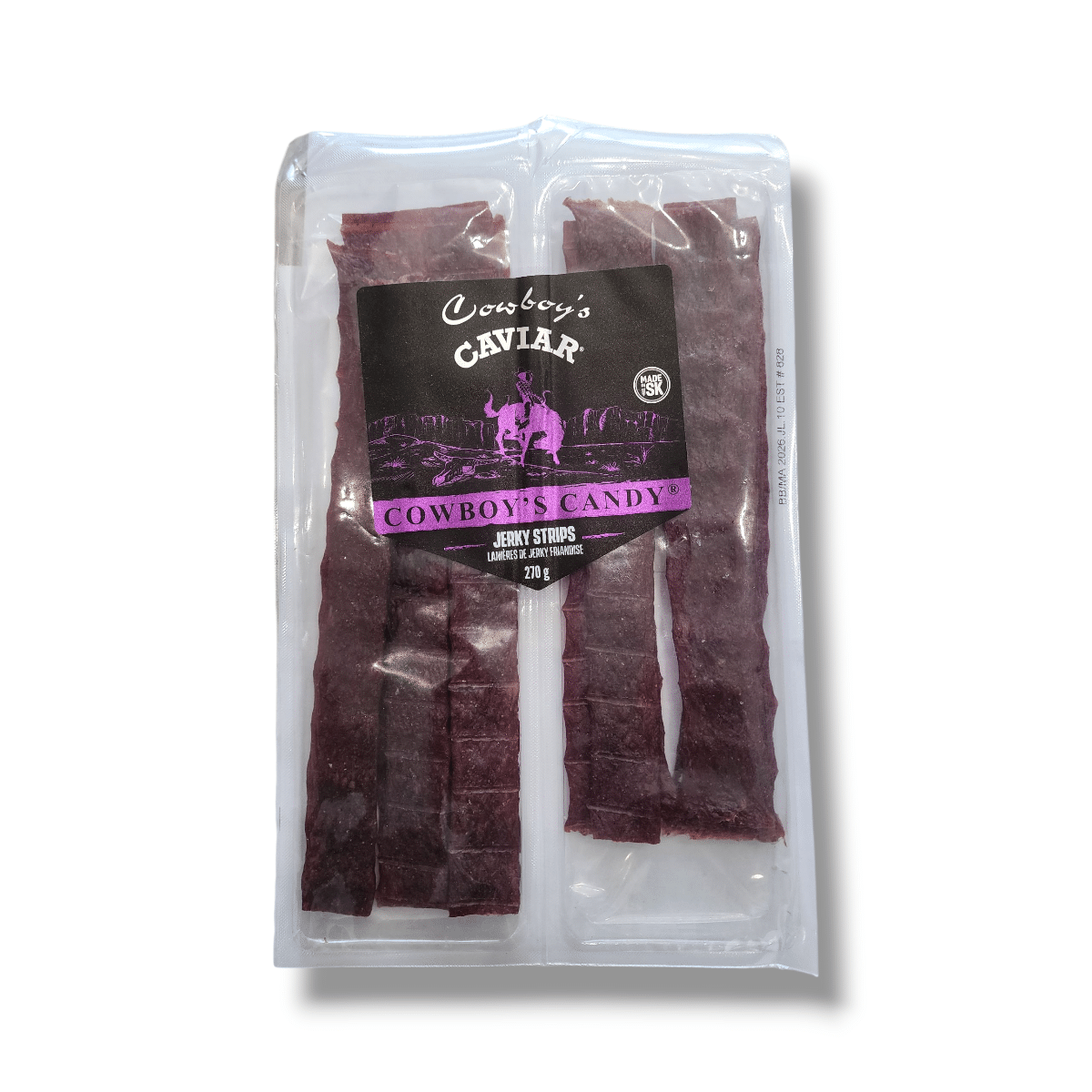 Cowboy’s Caviar Jerky Strips Cowboy’s Candy – Canadian Made Beef Jerky 270g