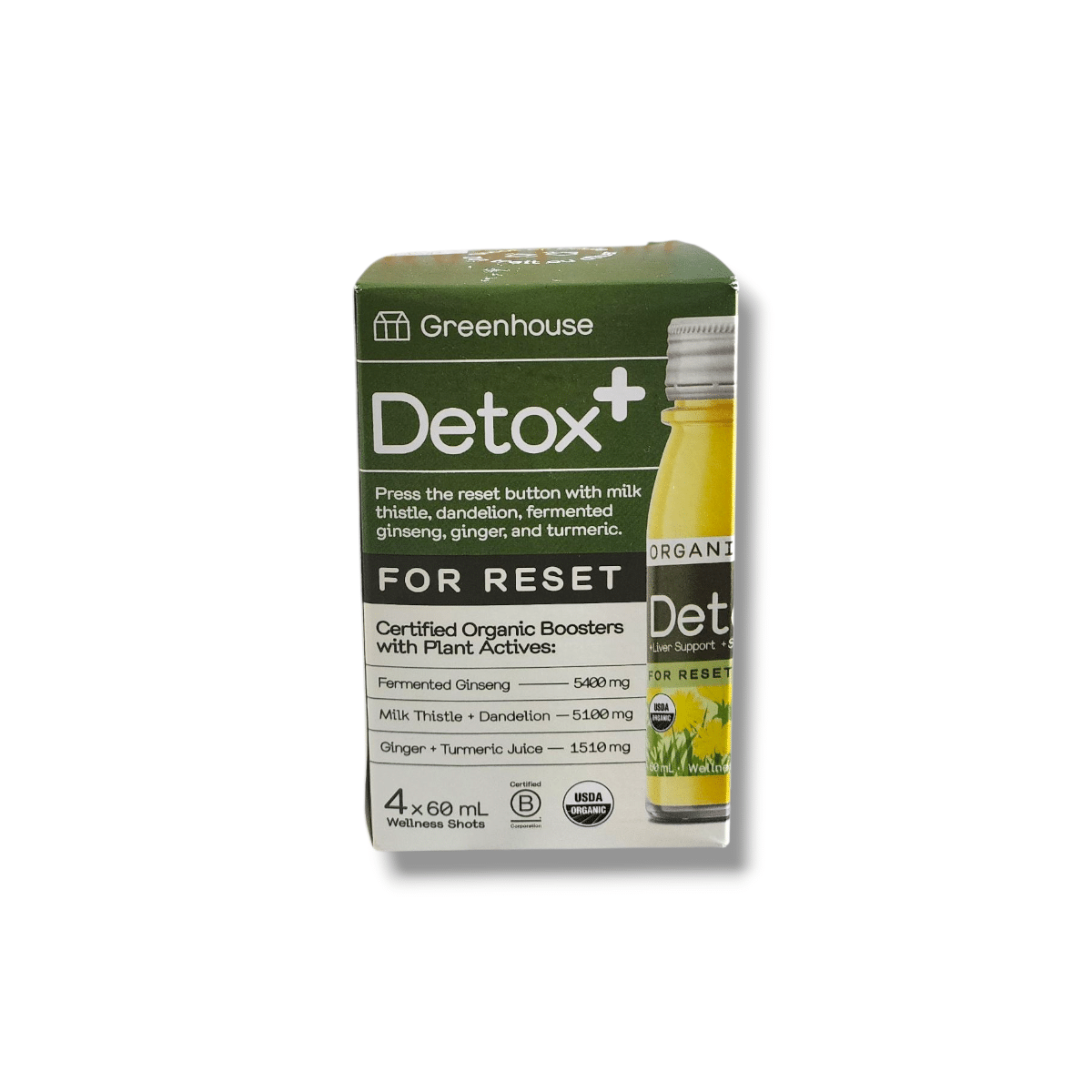 Greenhouse Detox For Reset (4x60mL)