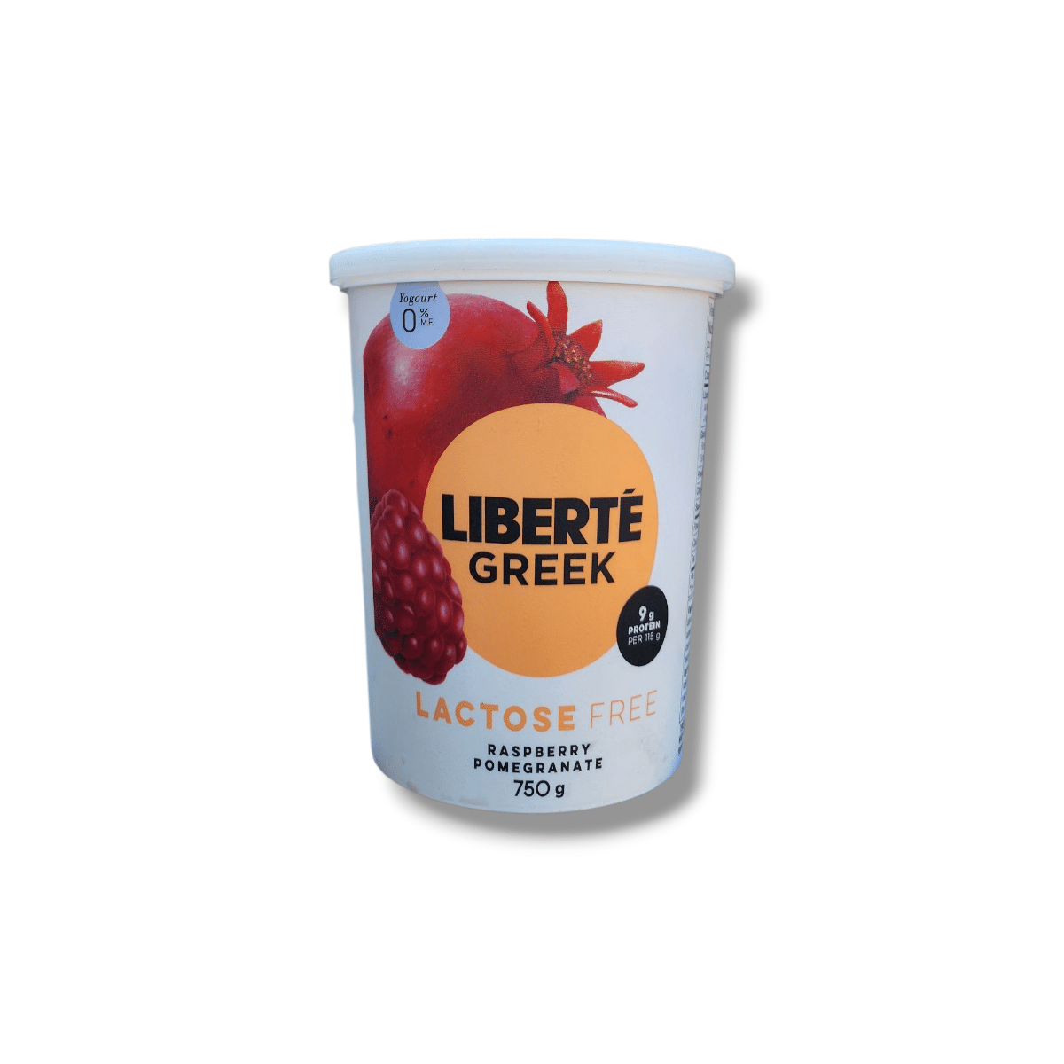 Liberte Greek Lactose Free Raspberry Pomegranate (750g)