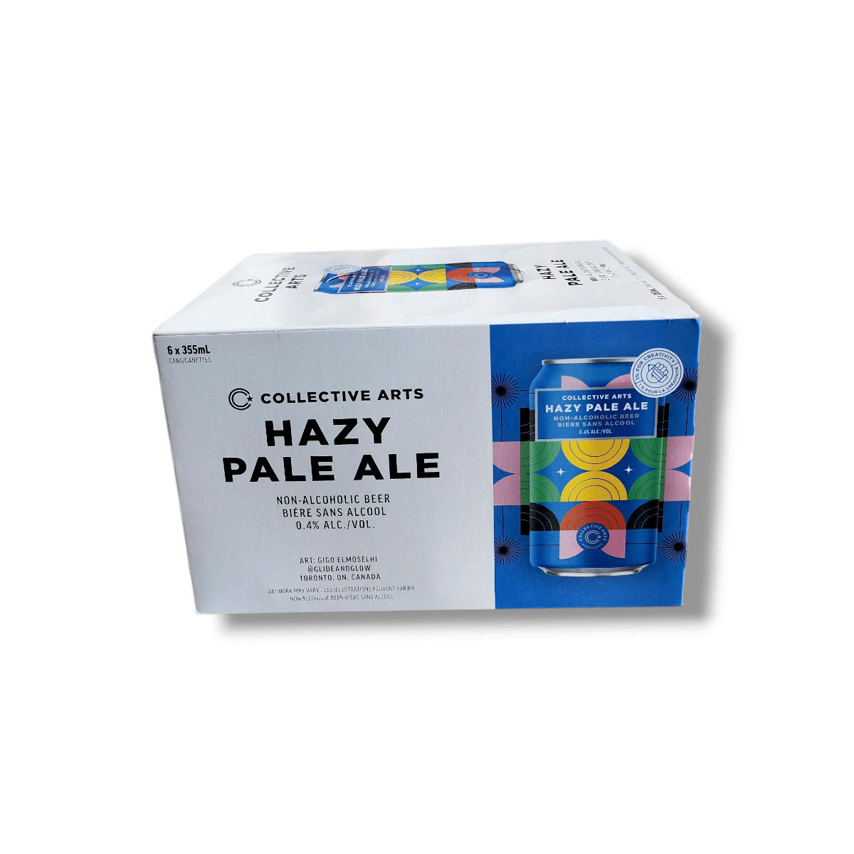 Collective Arts Hazy Pale Ale Non-Alcoholic Beer (6x355mL)