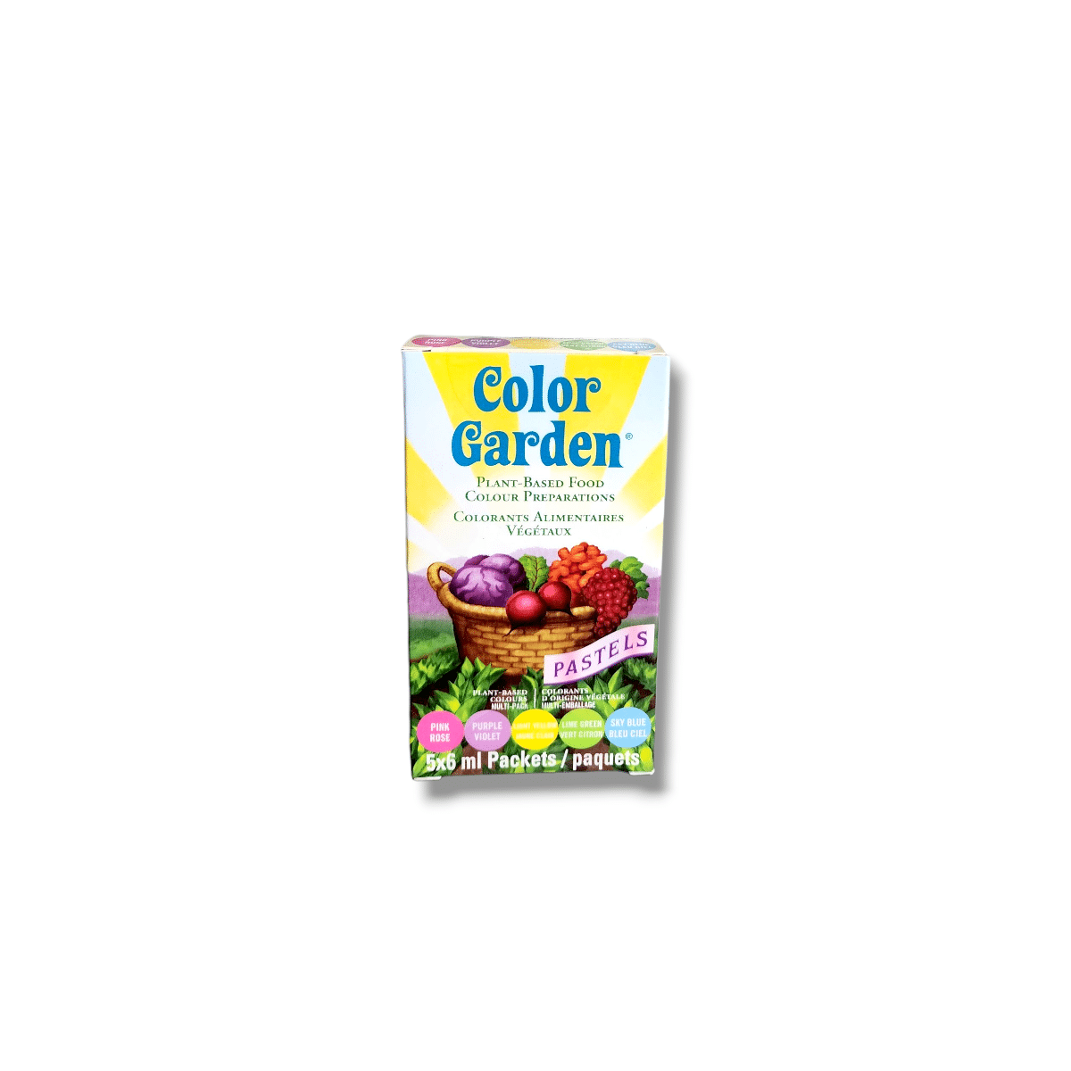 Color Garden Plant Based Pastel Food Color (5x6mL)